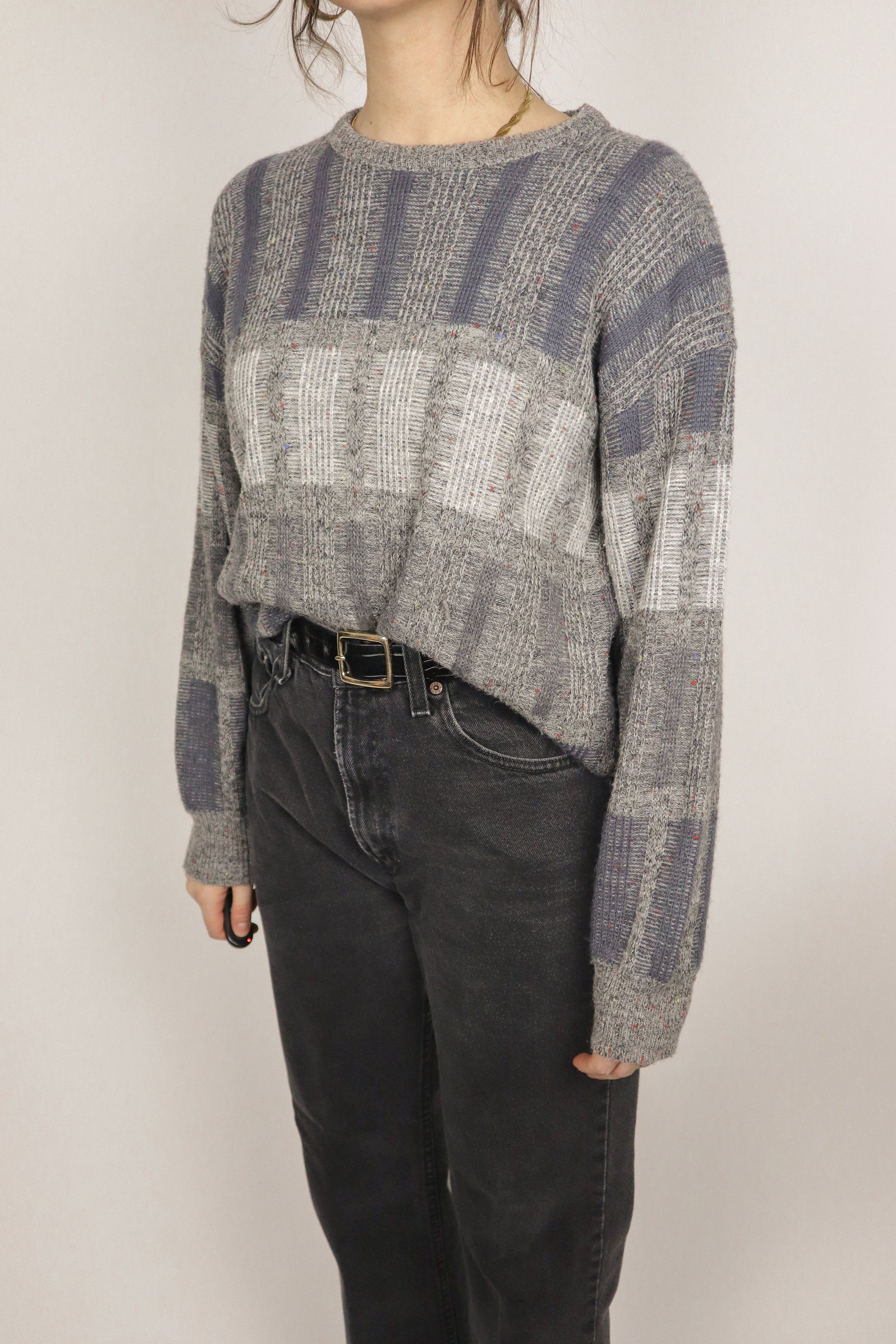 Made in Canada x Vintage x Textured Sweater (M)