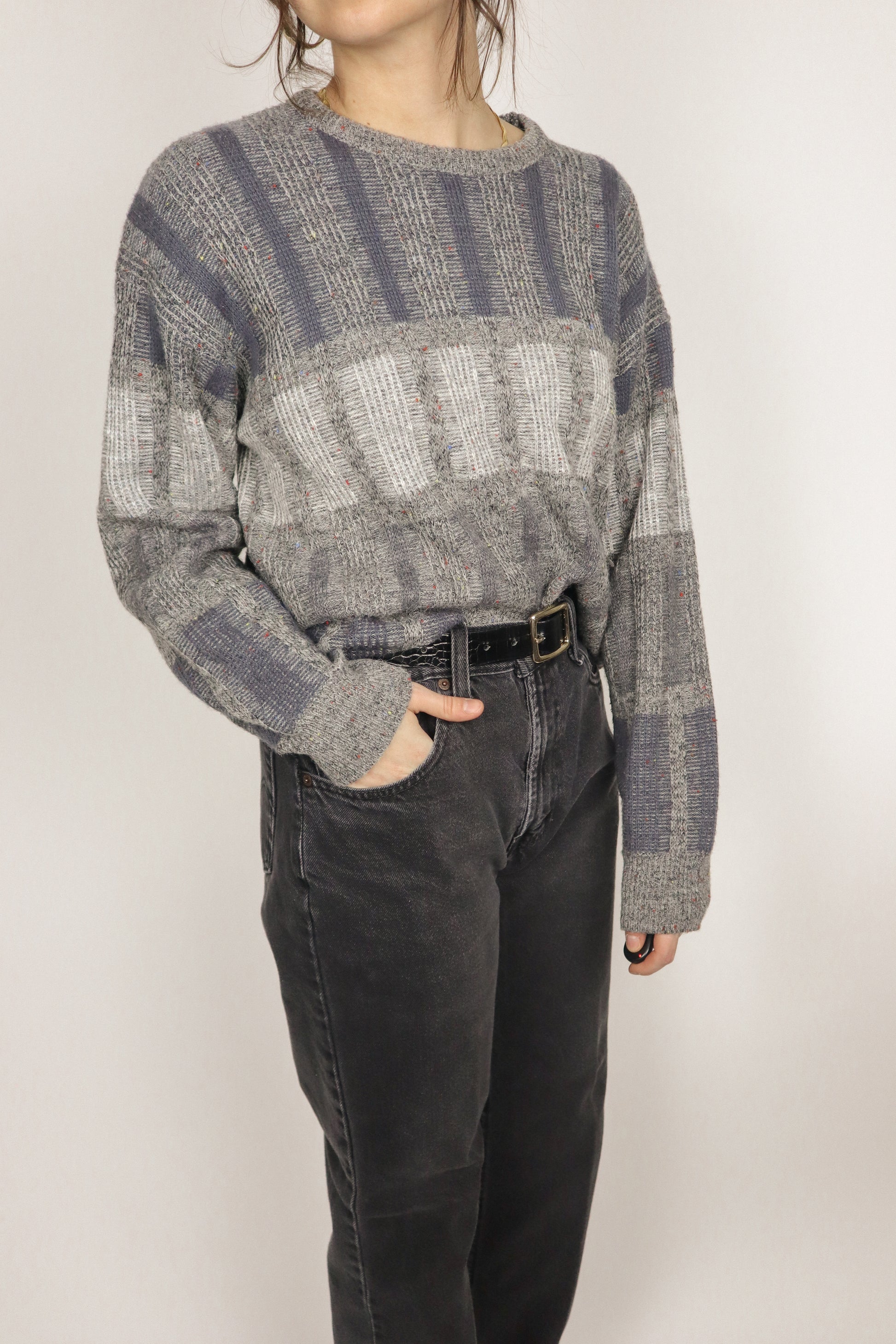 Made in Canada x Vintage x Textured Sweater (M)
