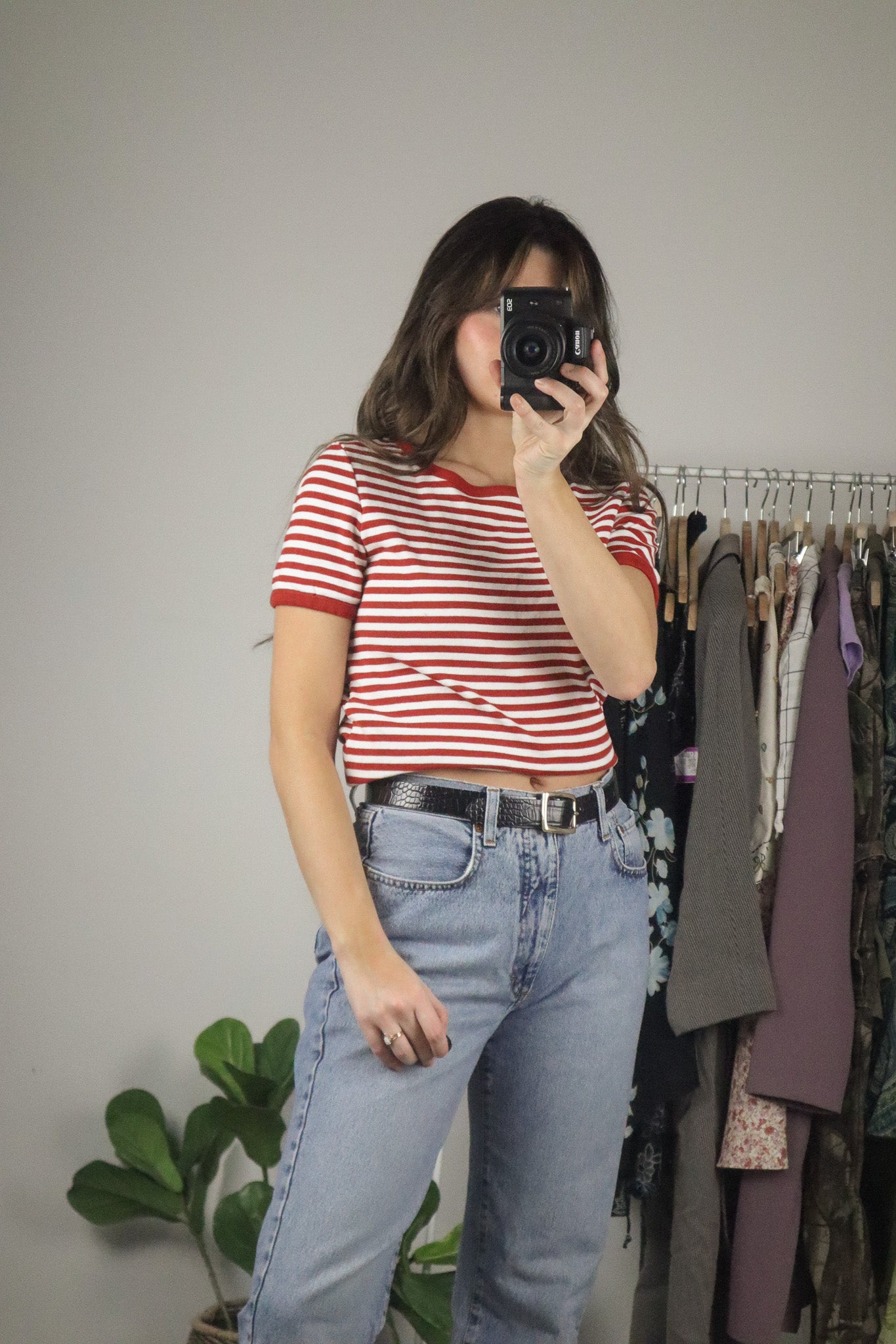 Vintage x Stripped T-Shirt (M)