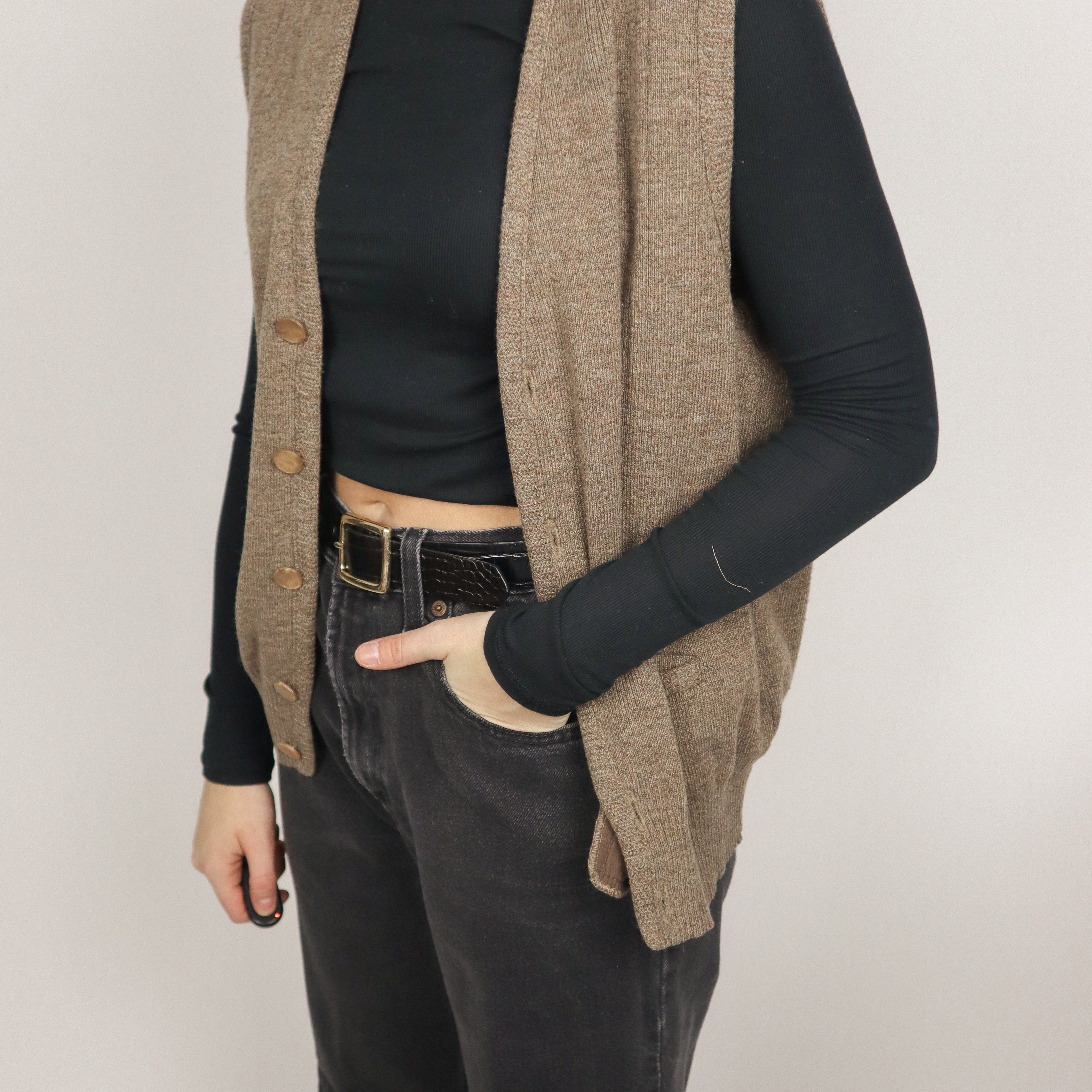 Made in Canada x Vintage x Wool Blend Vest (M)