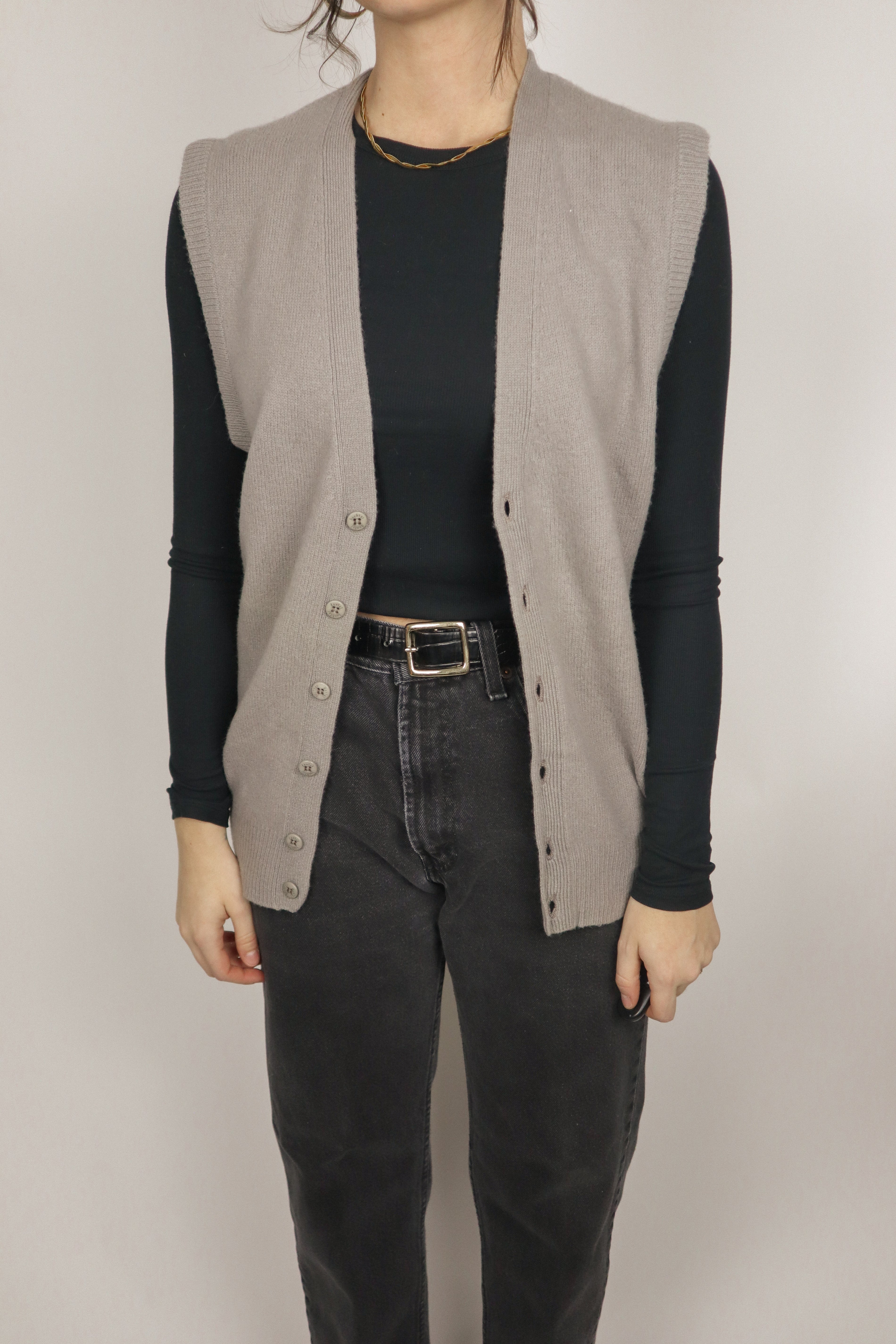 Vintage x Wool Knit Vest (S/M)