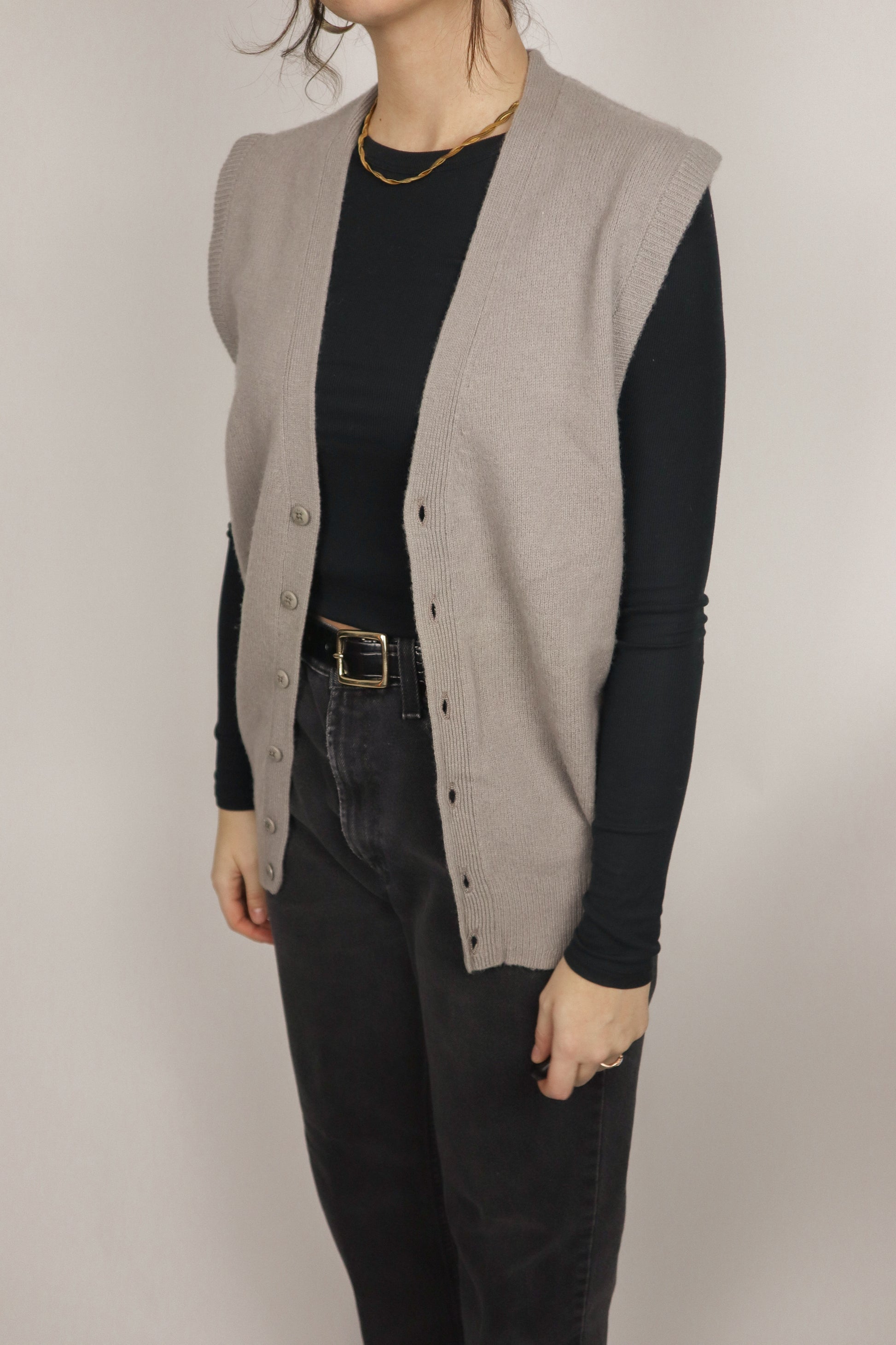 Vintage x Wool Knit Vest (S/M)