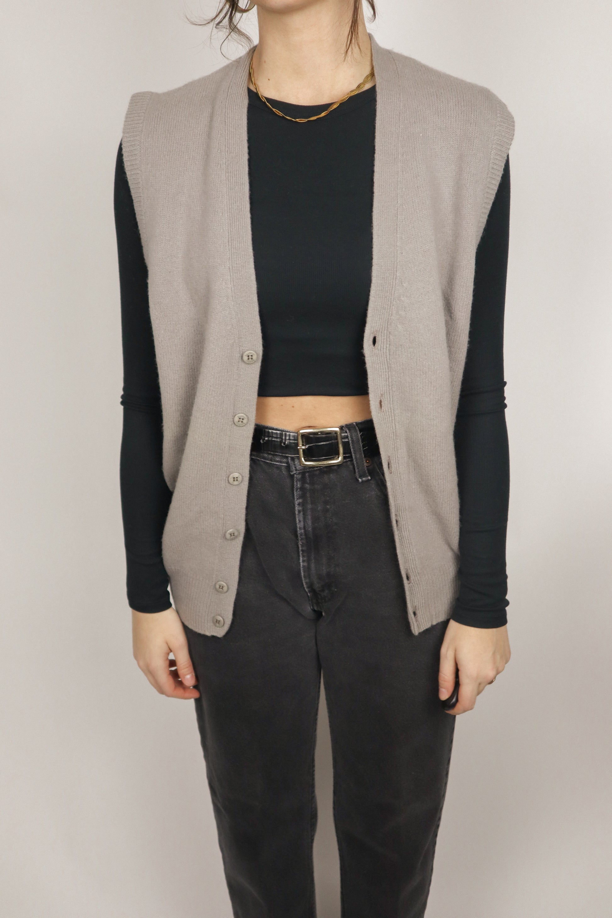 Vintage x Wool Knit Vest (S/M)