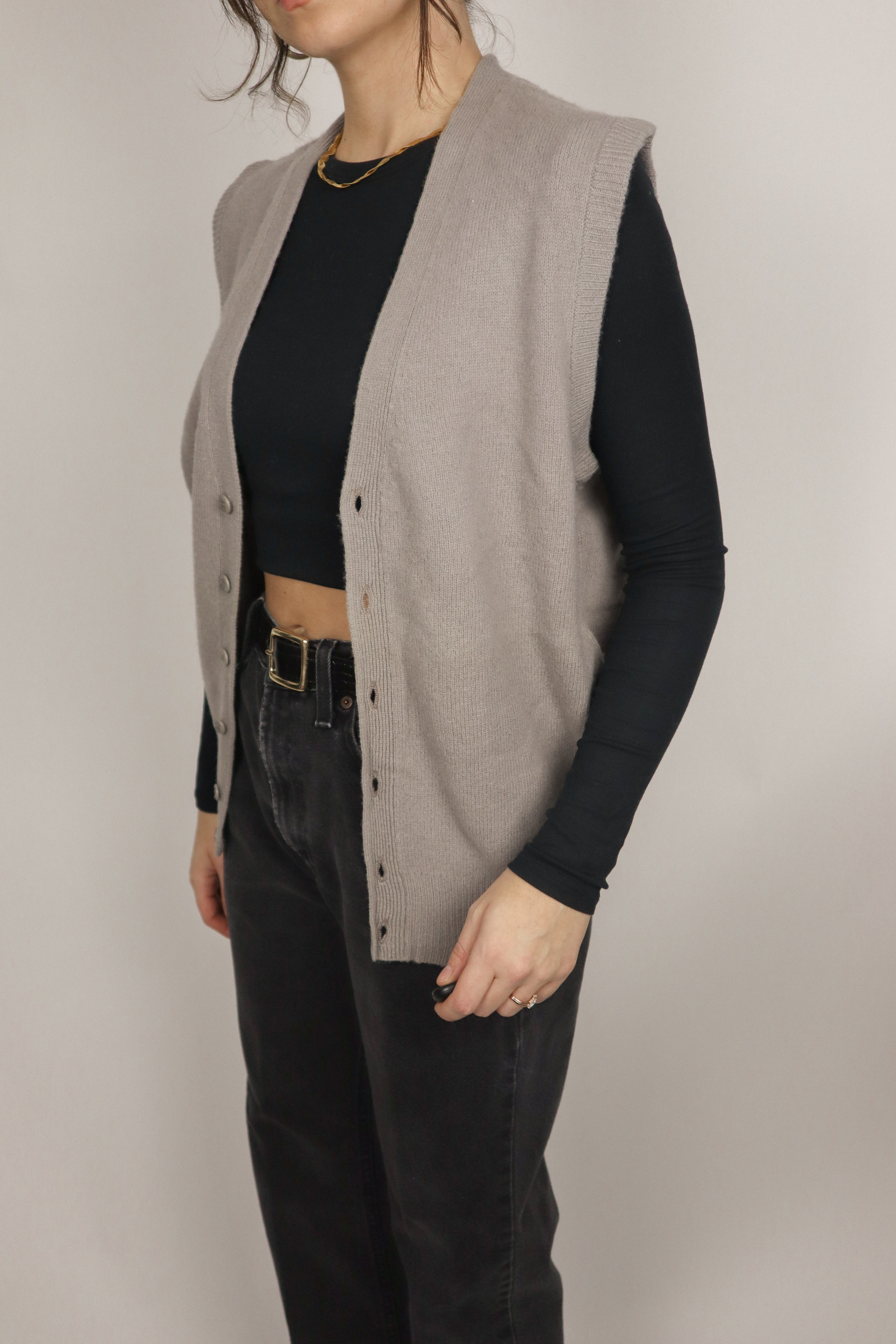 Vintage x Wool Knit Vest (S/M)