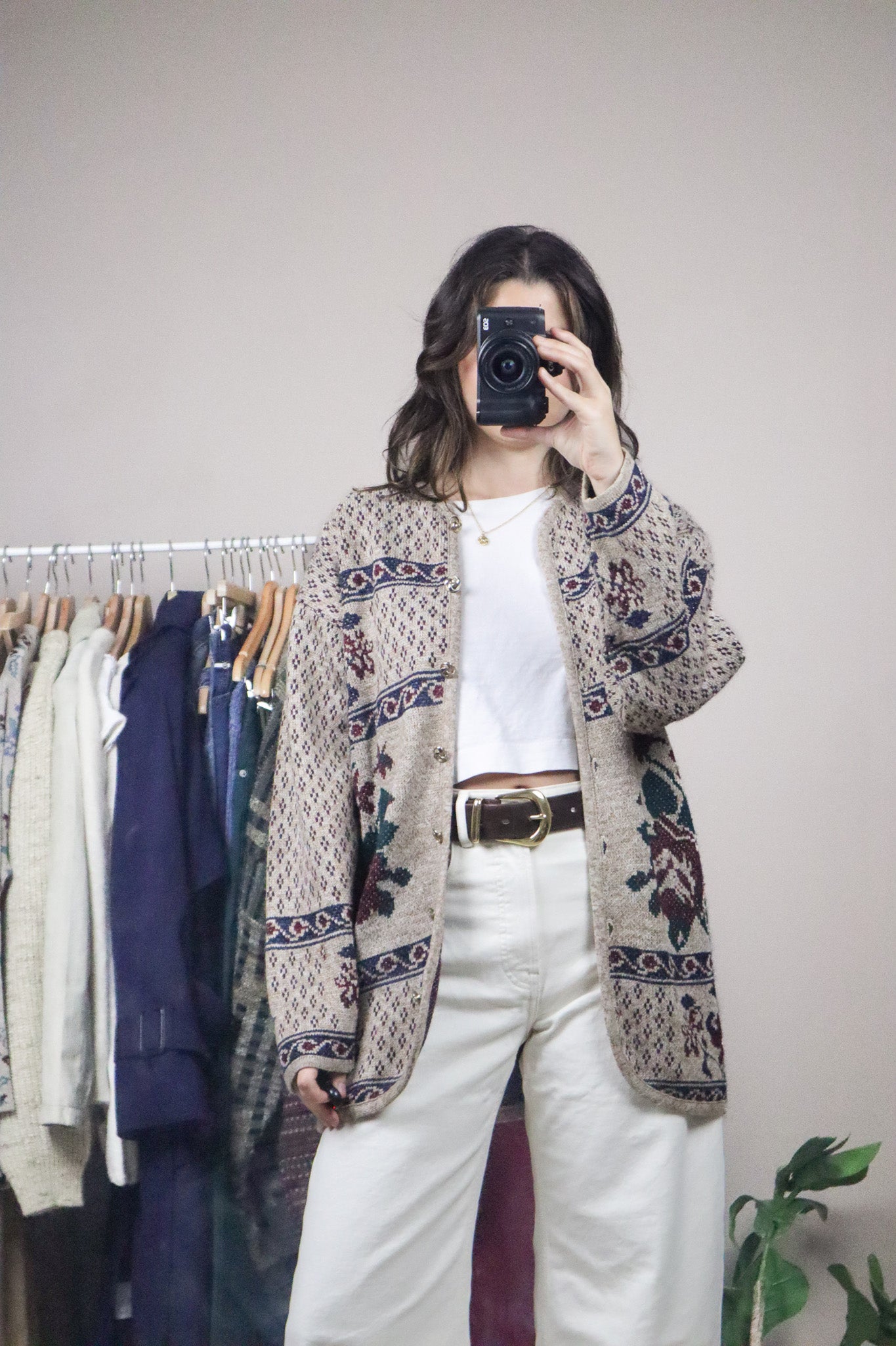Made in Canada x Vintage x Floral Cardigan (S/M)