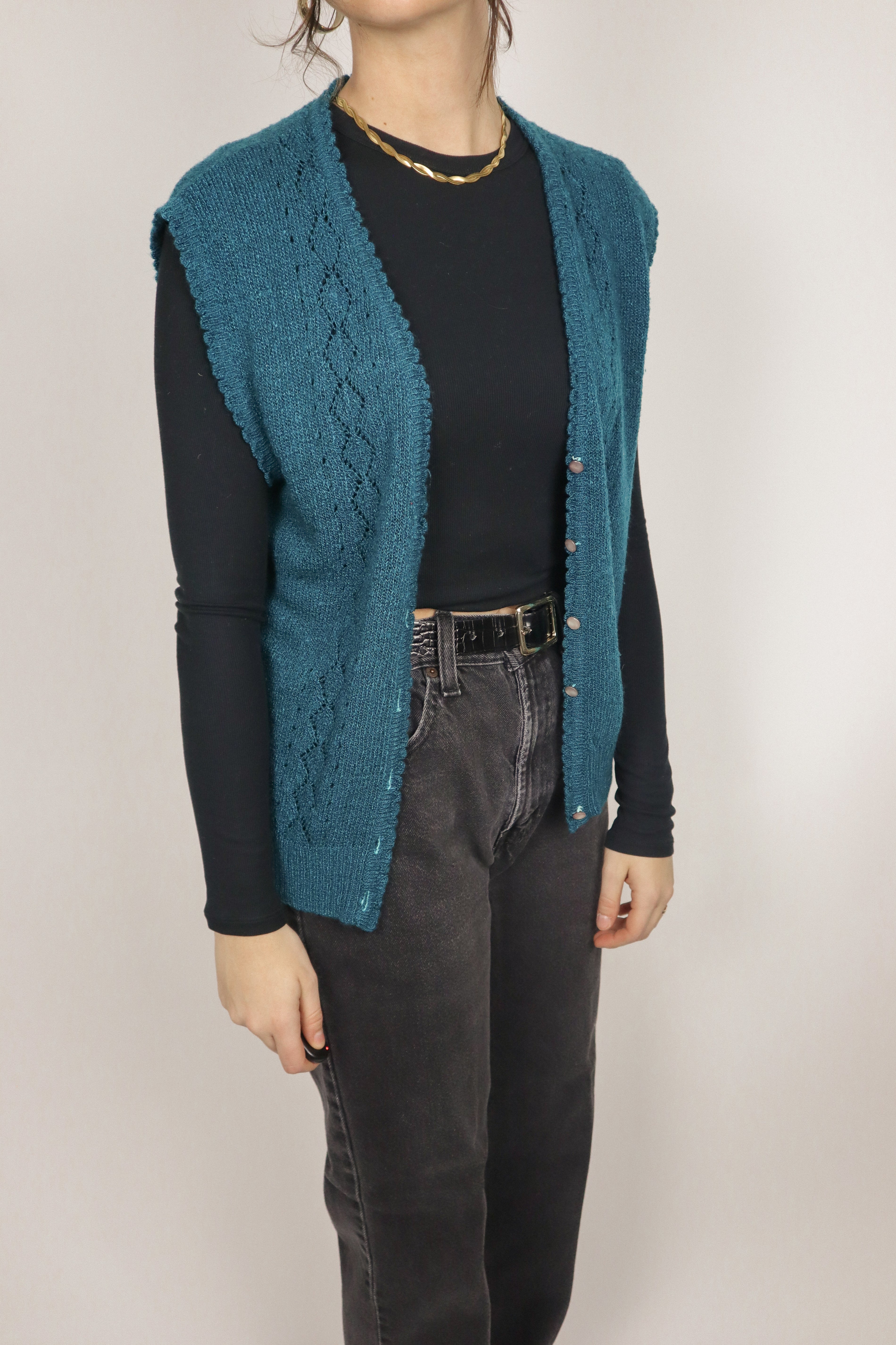 Vintage x Knit Vest (S/M)