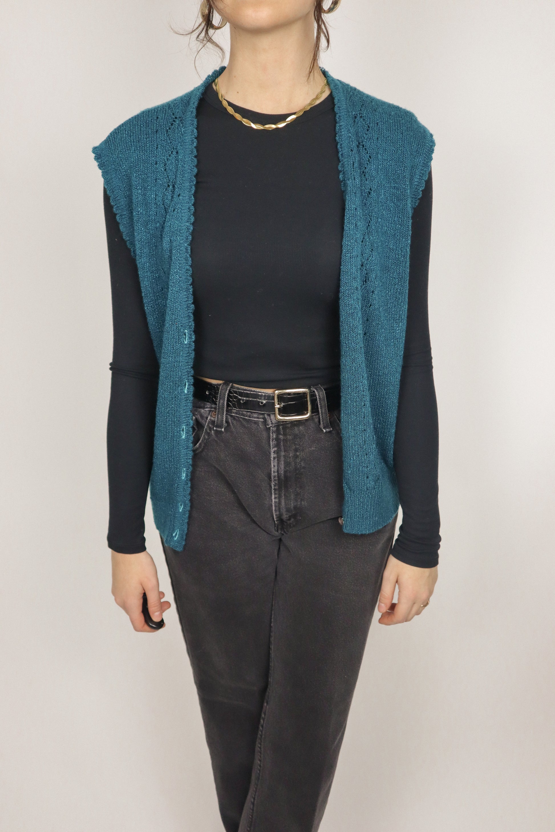 Vintage x Knit Vest (S/M)
