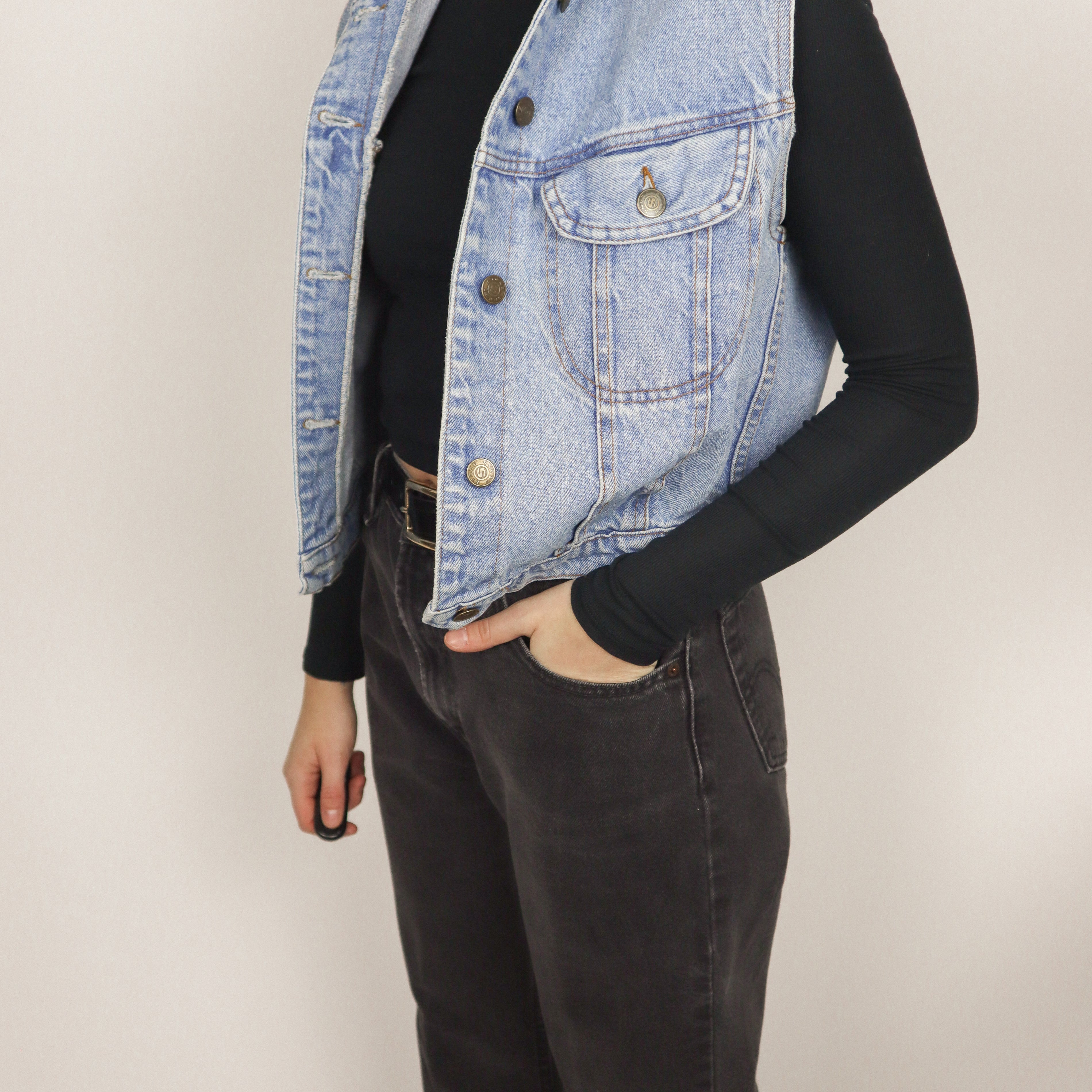 Vintage x Denim Vest (S)