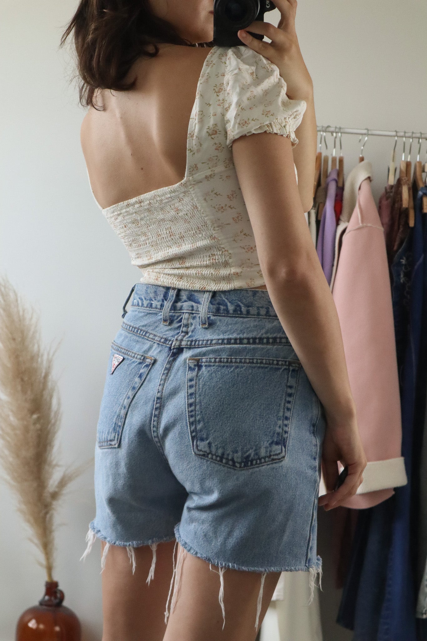 Modern x Floral Cropped Blouse (XS)