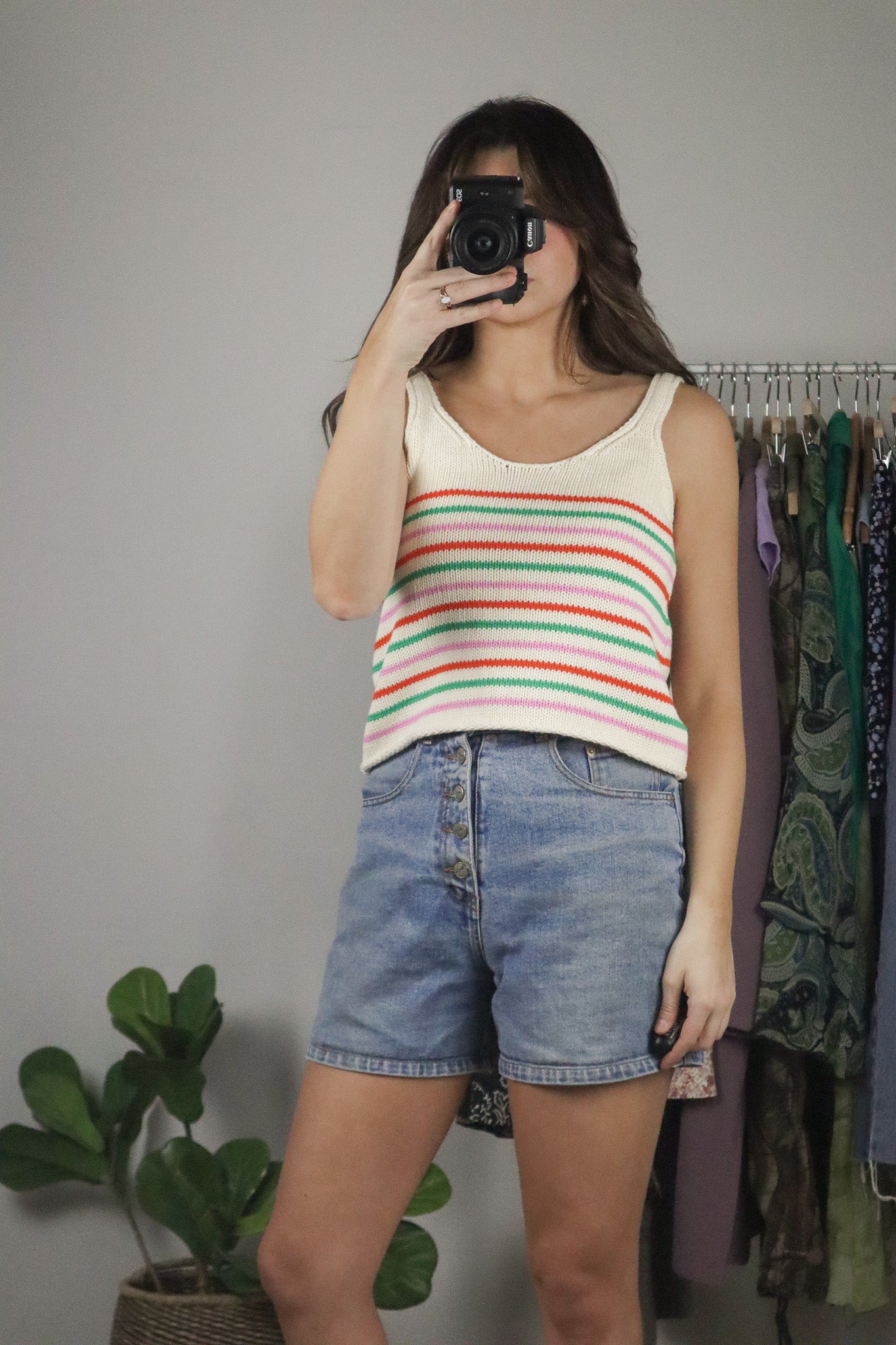 Modern x Striped Knit Tank (S)
