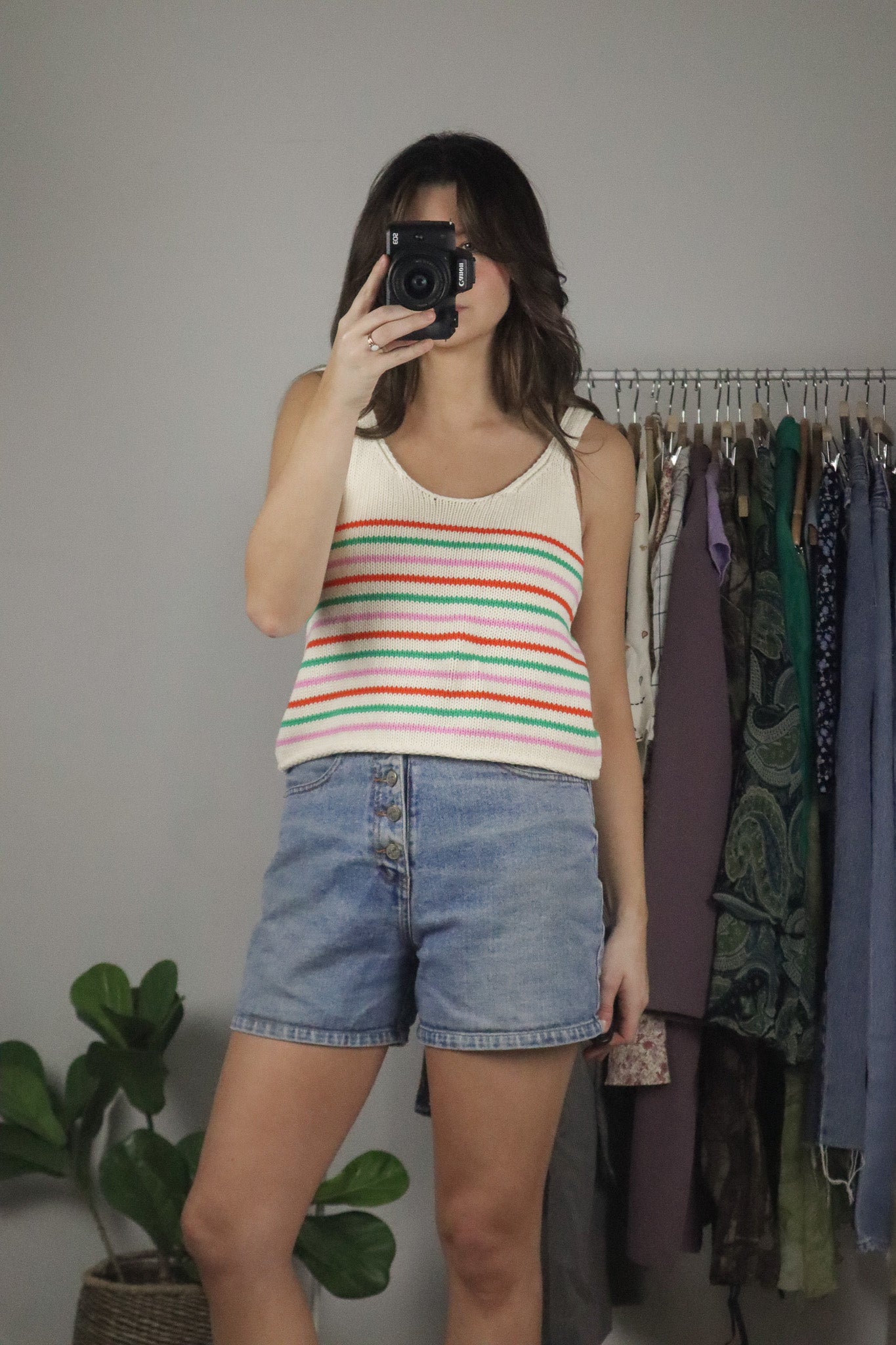 Modern x Striped Knit Tank (S)