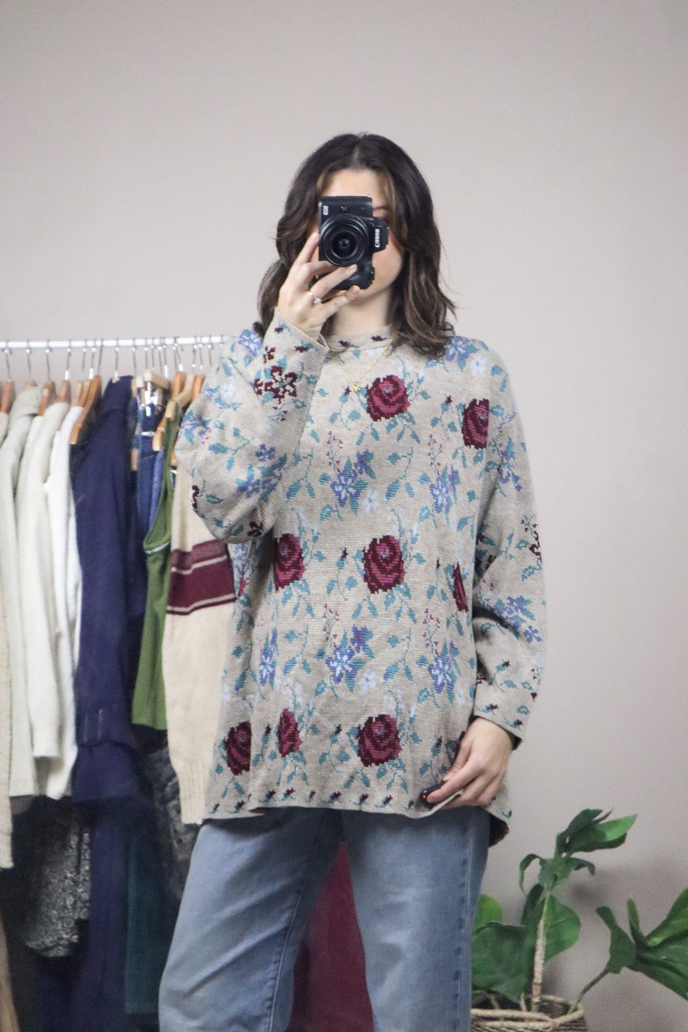 Vintage x Floral Knit (L)