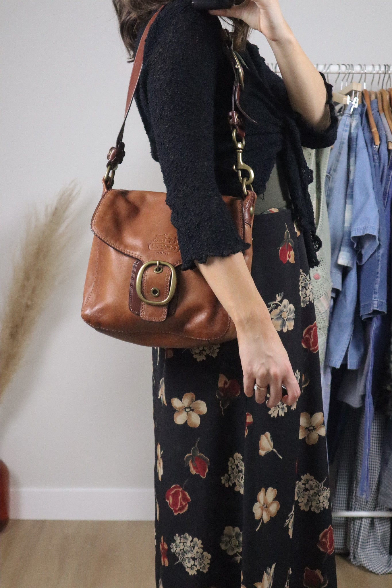 Vintage x Coach Leather Bleecker Purse