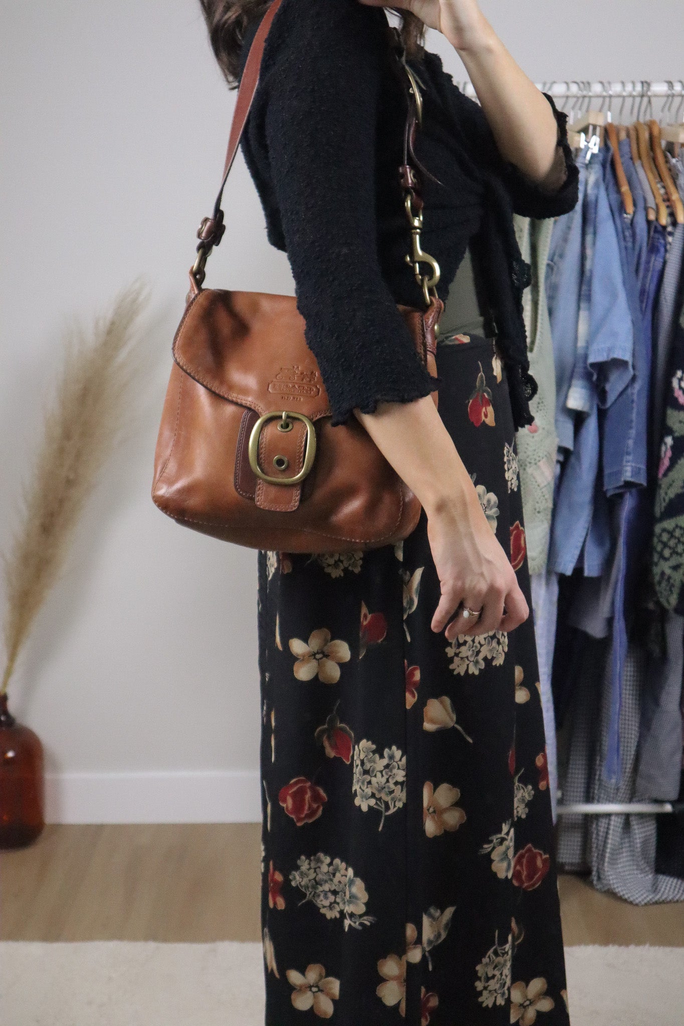 Vintage x Coach Leather Bleecker Purse