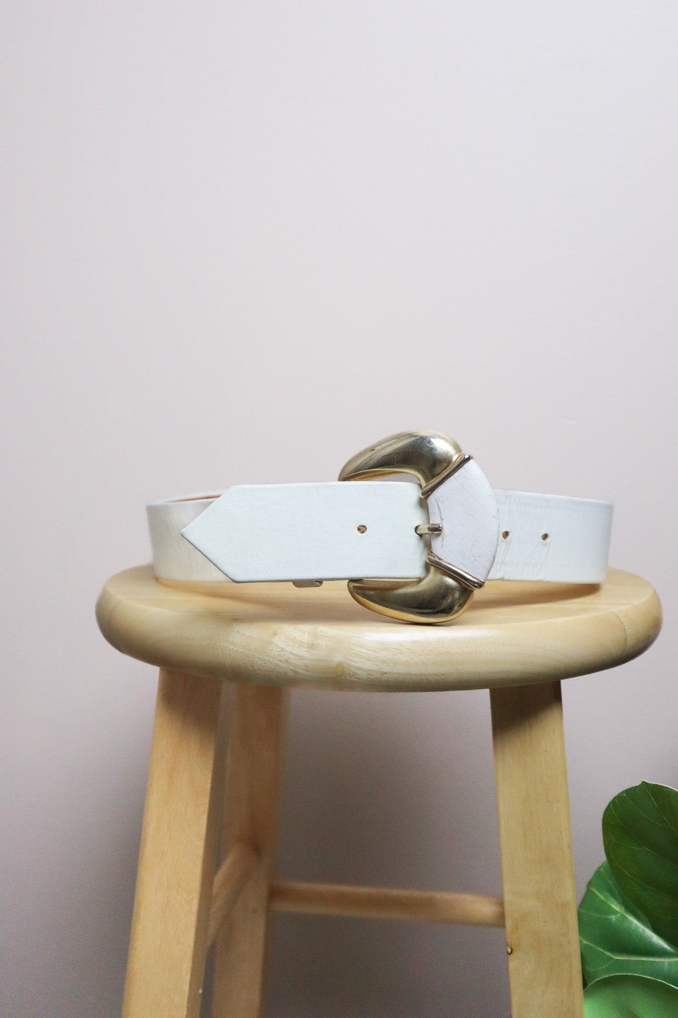 Made in Canada x Vintage x Leather Belt (S)