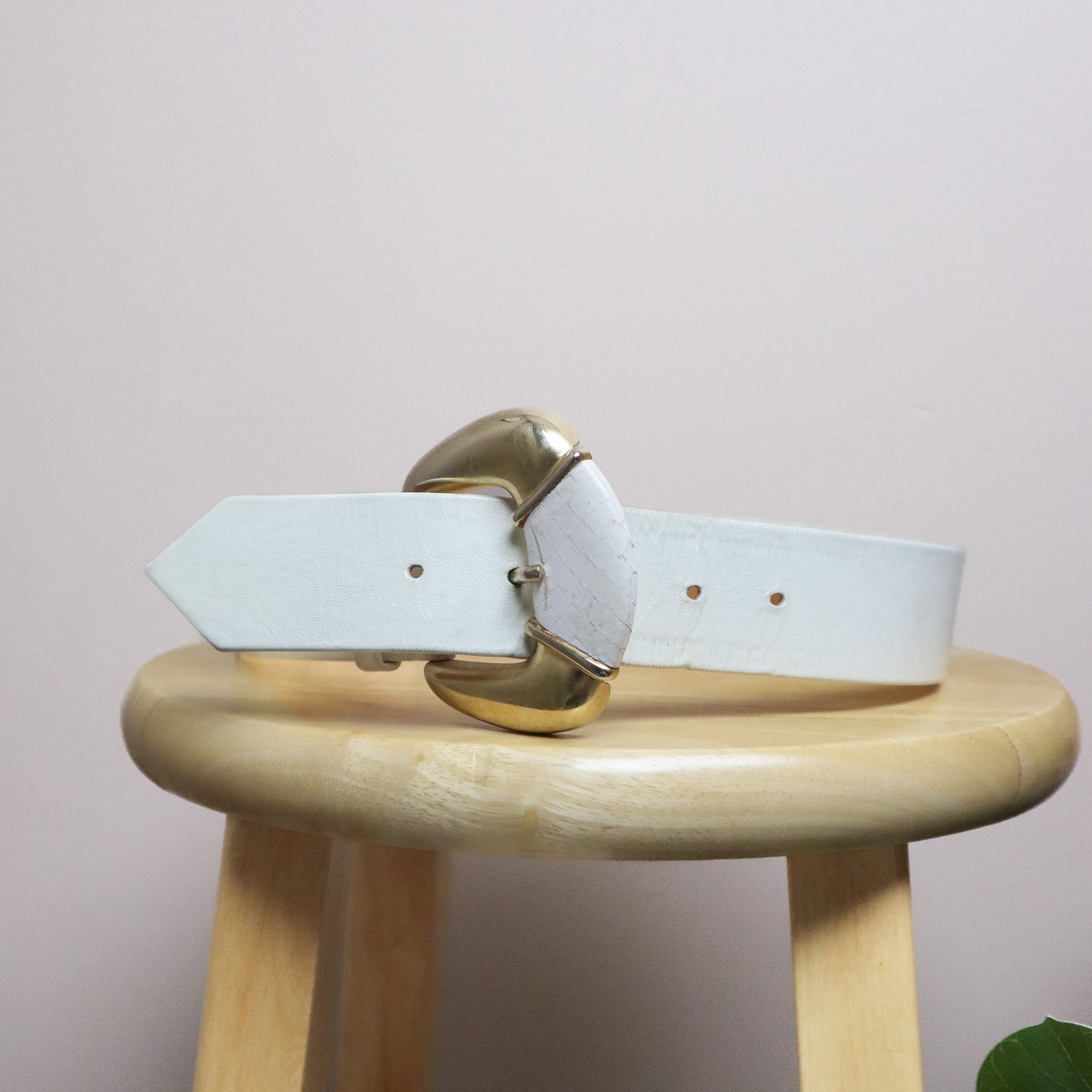 Made in Canada x Vintage x Leather Belt (S)