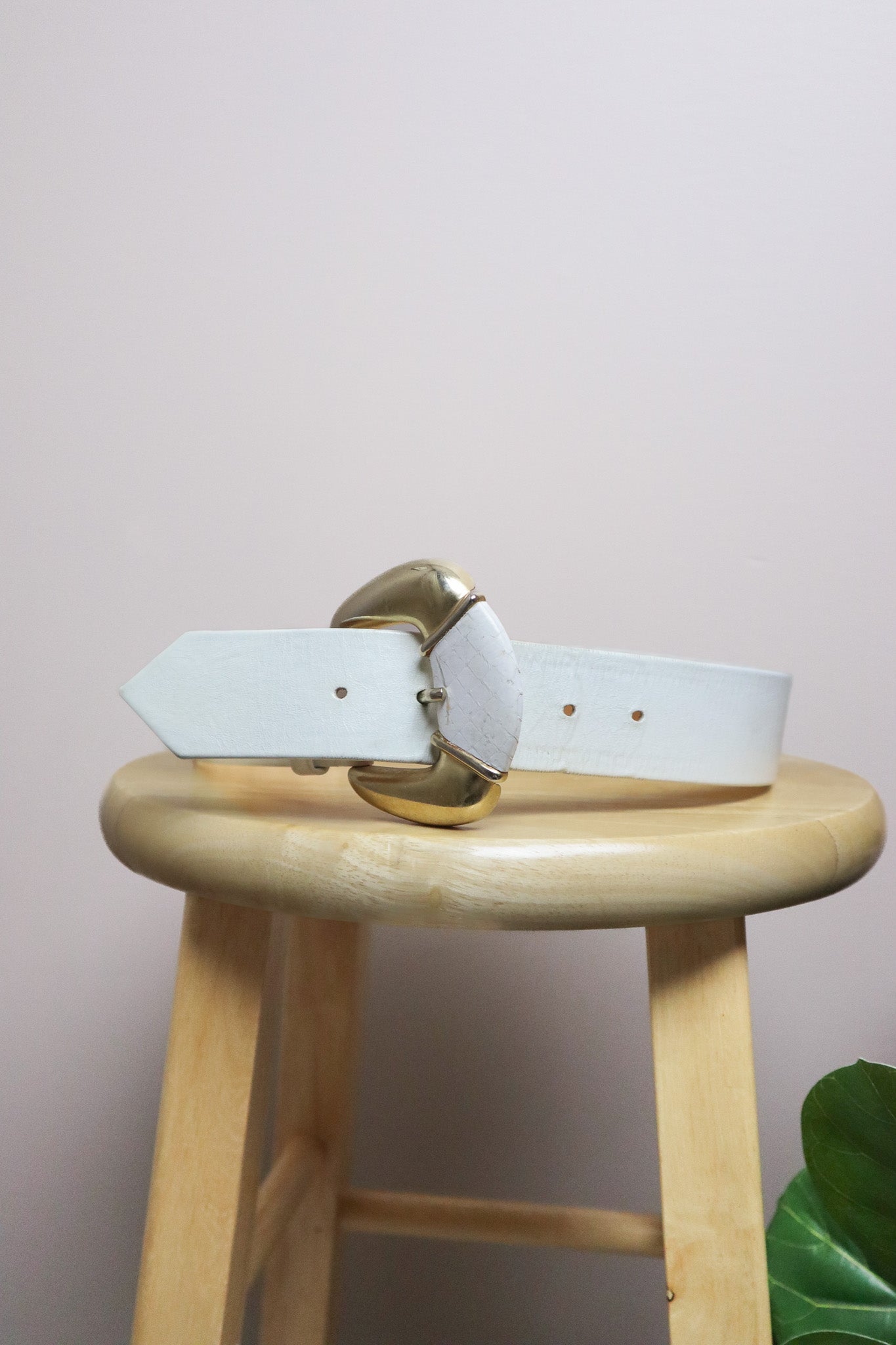 Made in Canada x Vintage x Leather Belt (S)