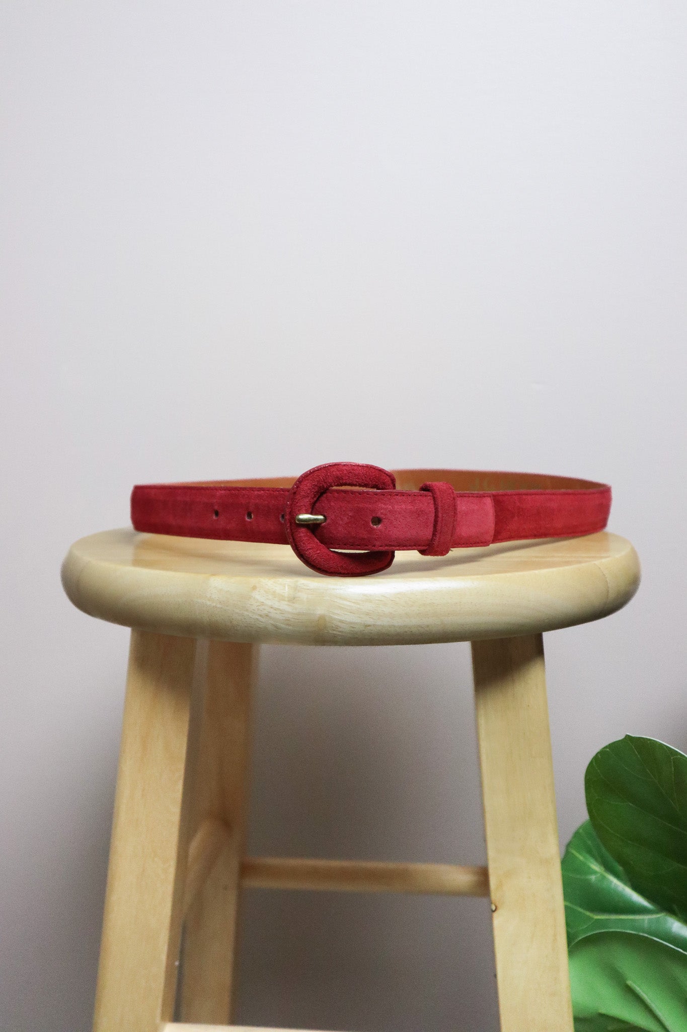 Vintage x Suede Belt (S)