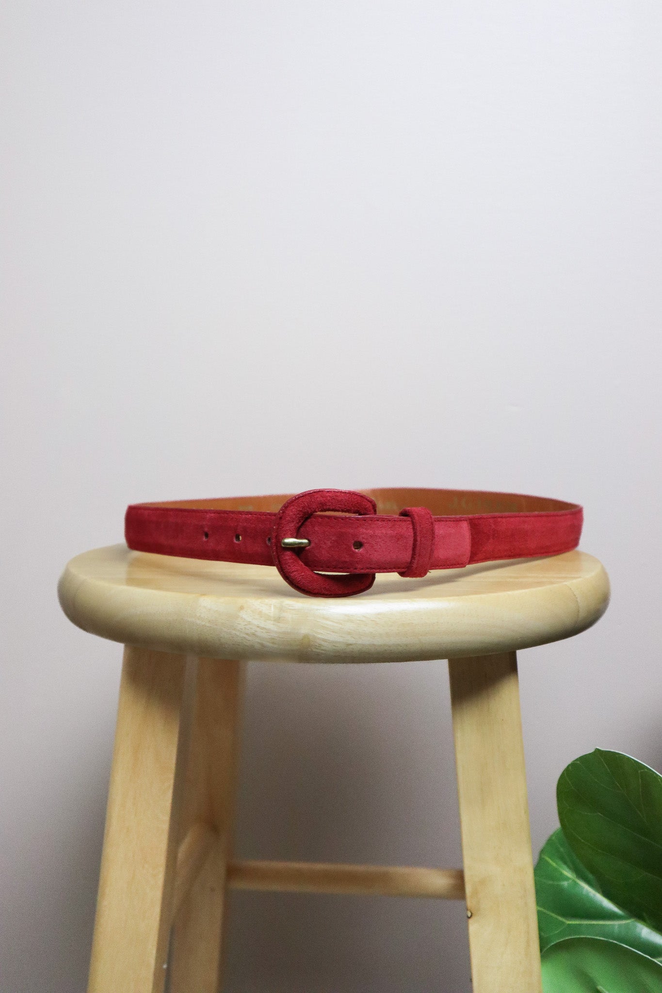 Vintage x Suede Belt (S)