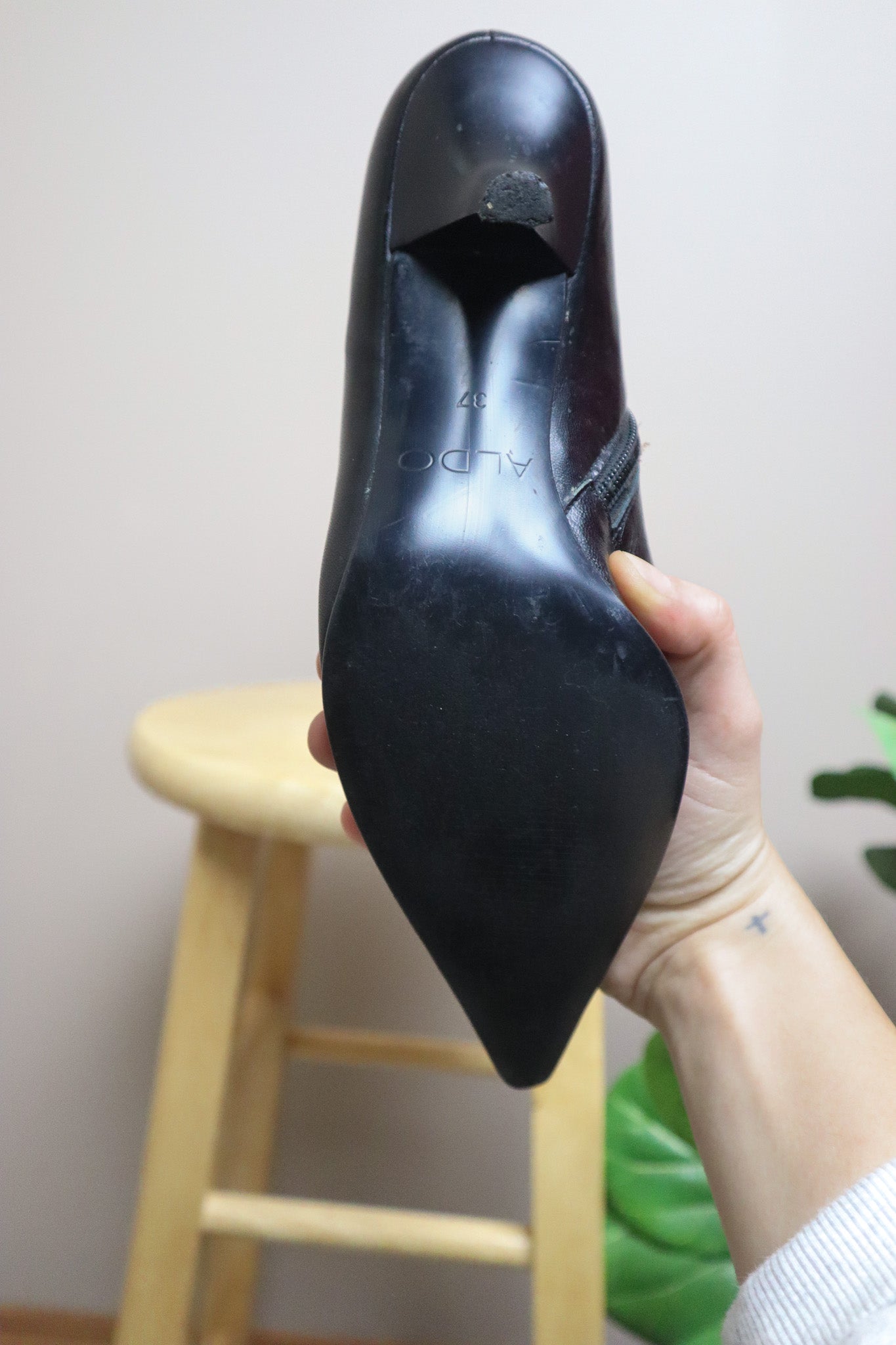 Vintage x Leather Boots (6.5)