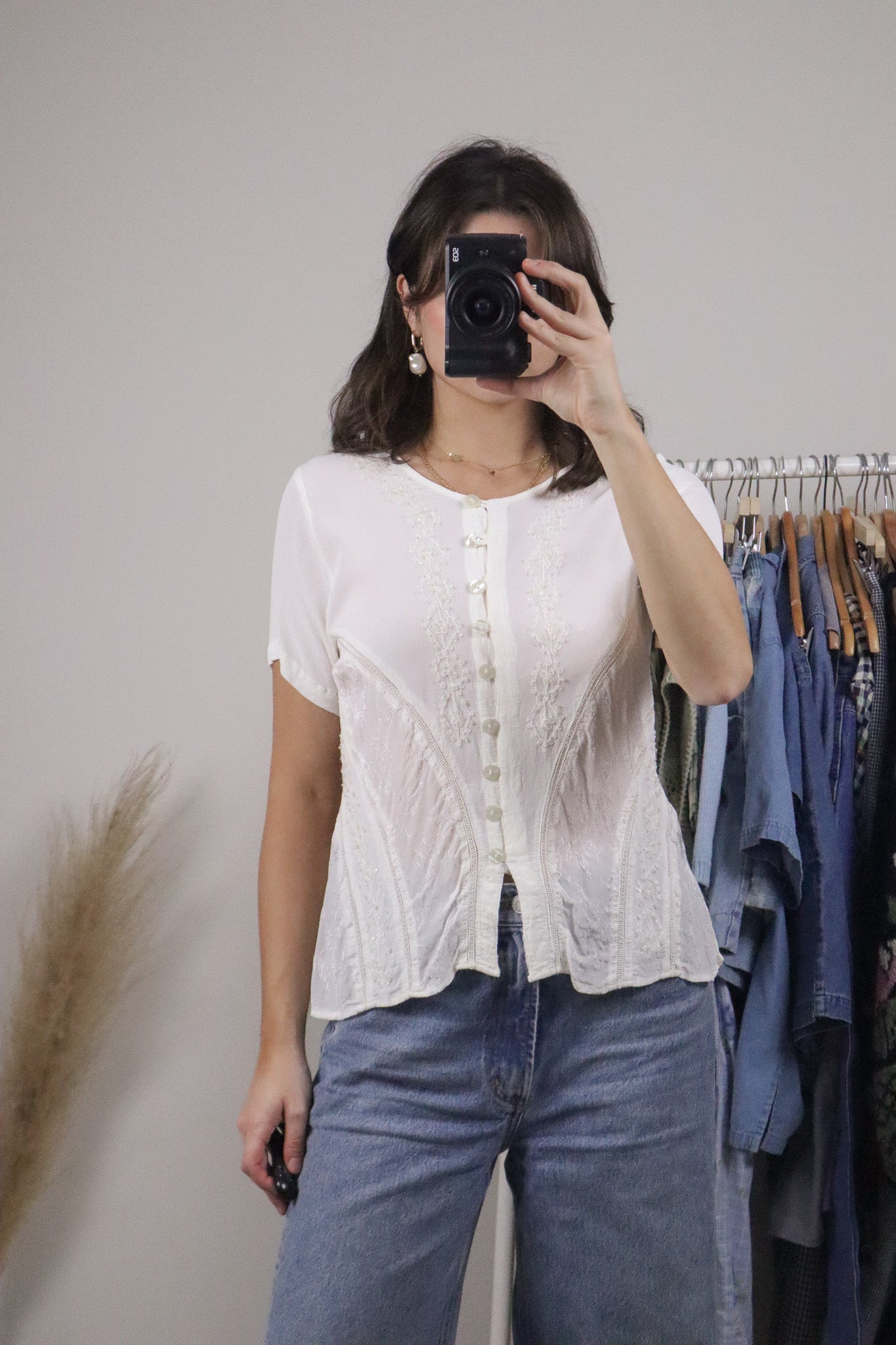 Vintage x Lace/Embroidered/Beaded Blouse (6)