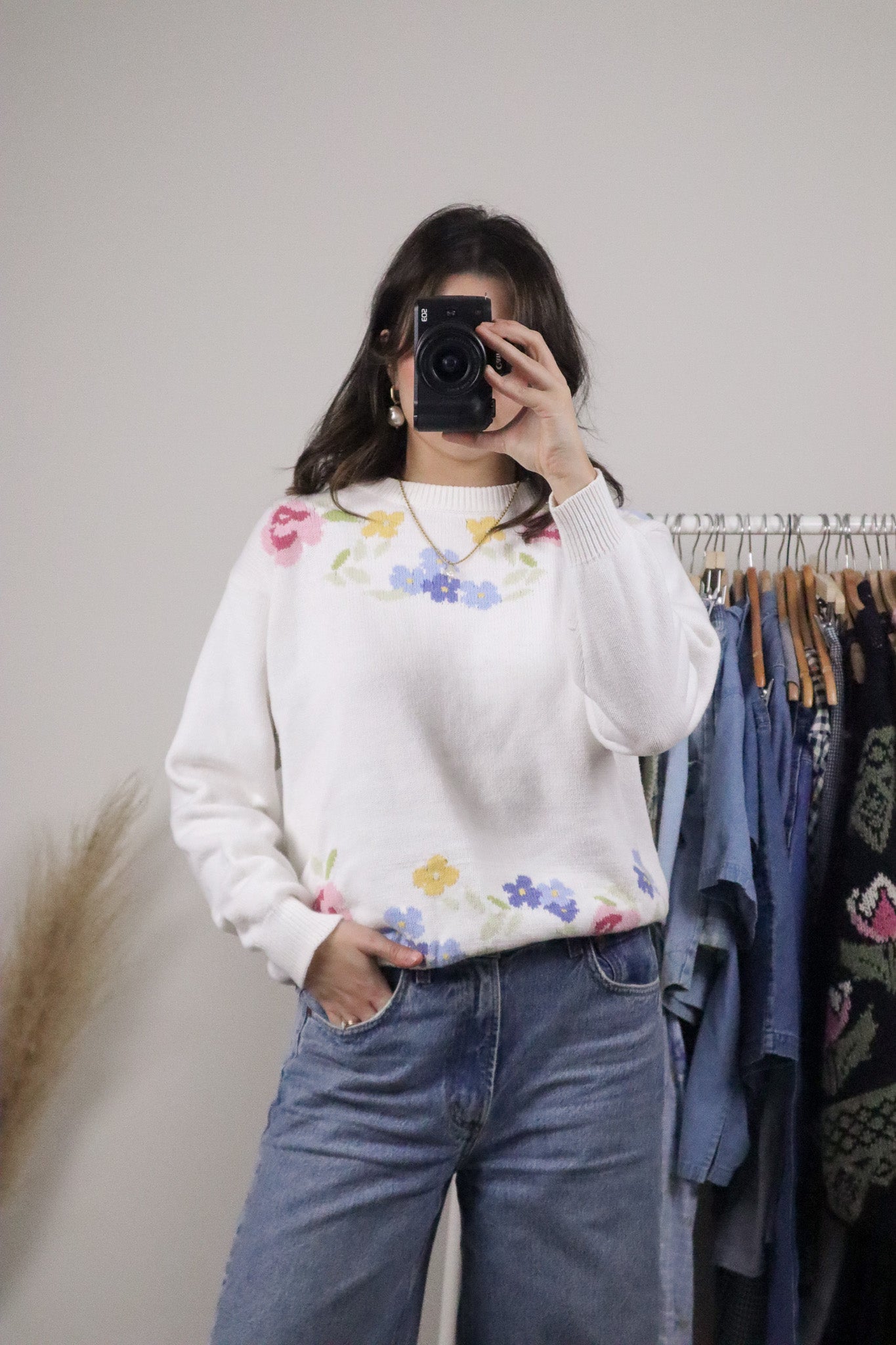 Vintage x Cotton Flower Sweater (S)