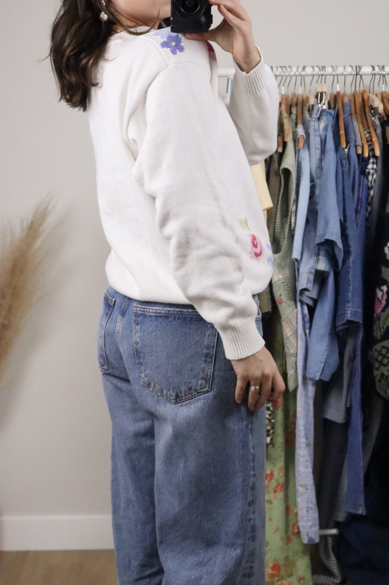 Vintage x Cotton Flower Sweater (S)