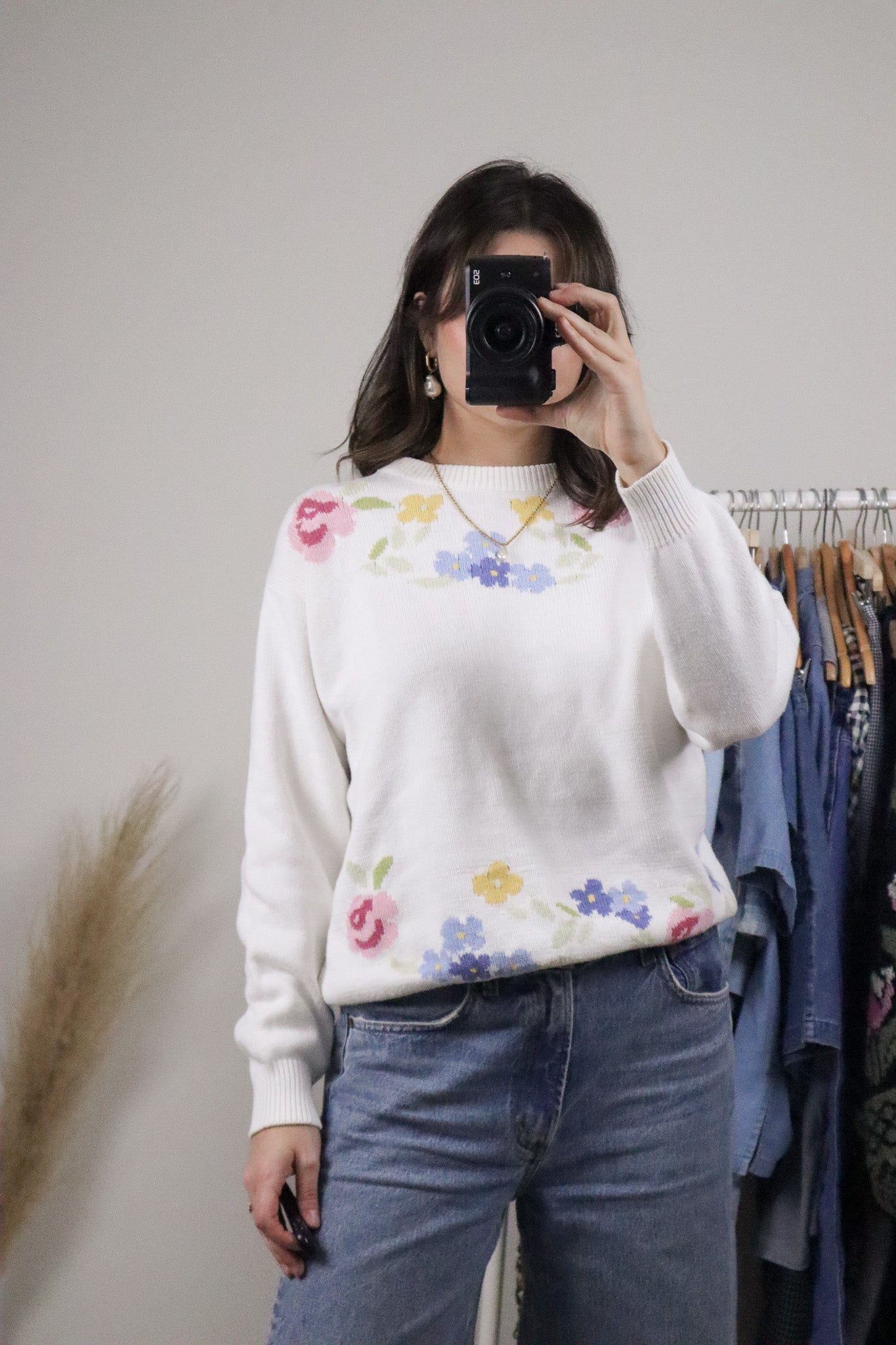 Vintage x Cotton Flower Sweater (S)