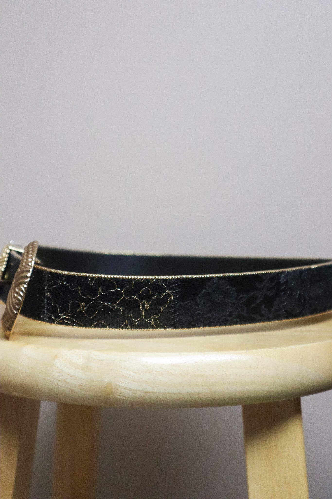 Vintage x Patchwork/Floral Belt (M)