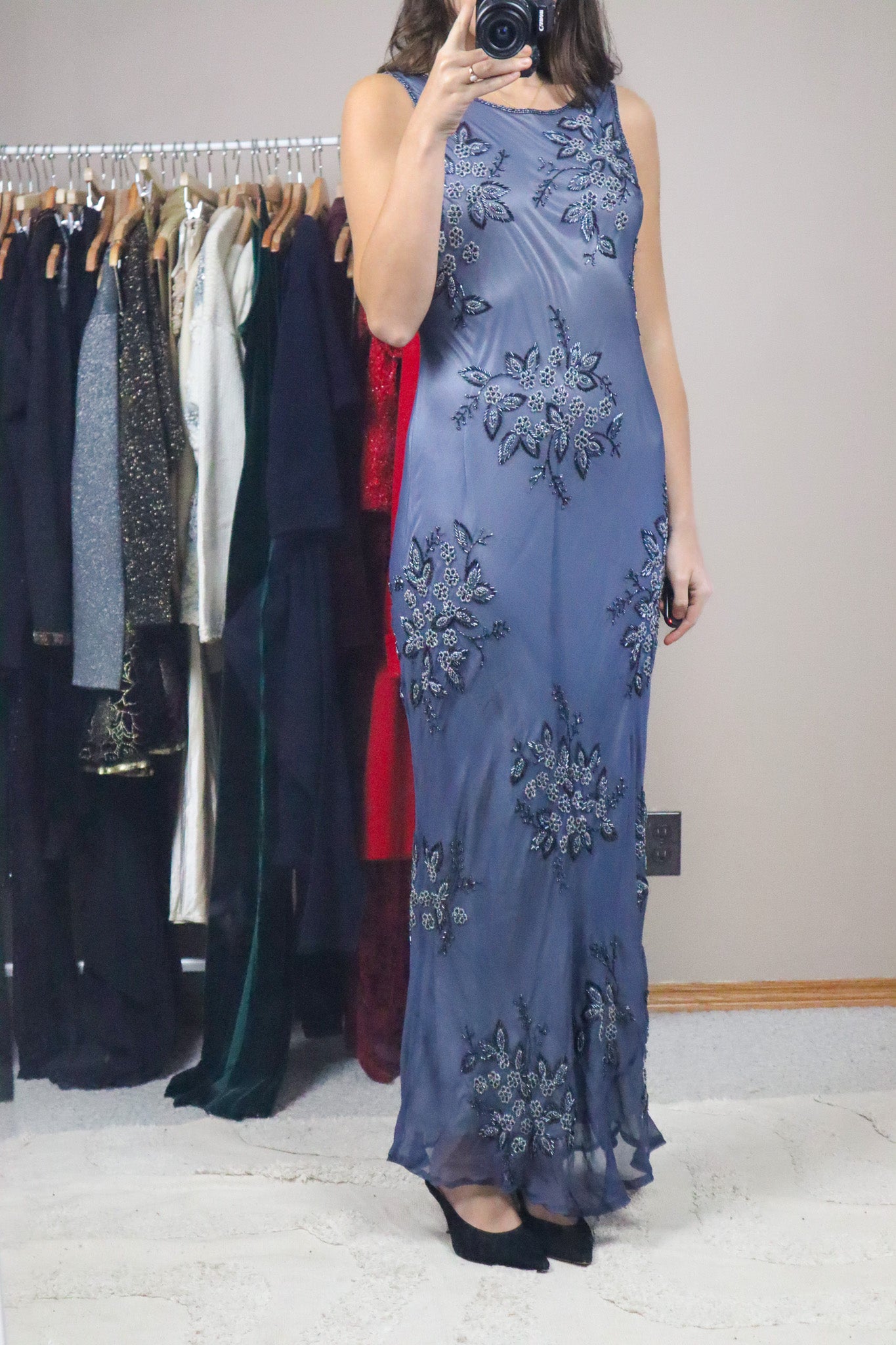 Vintage x Silk Beaded Maxi Dress (4)