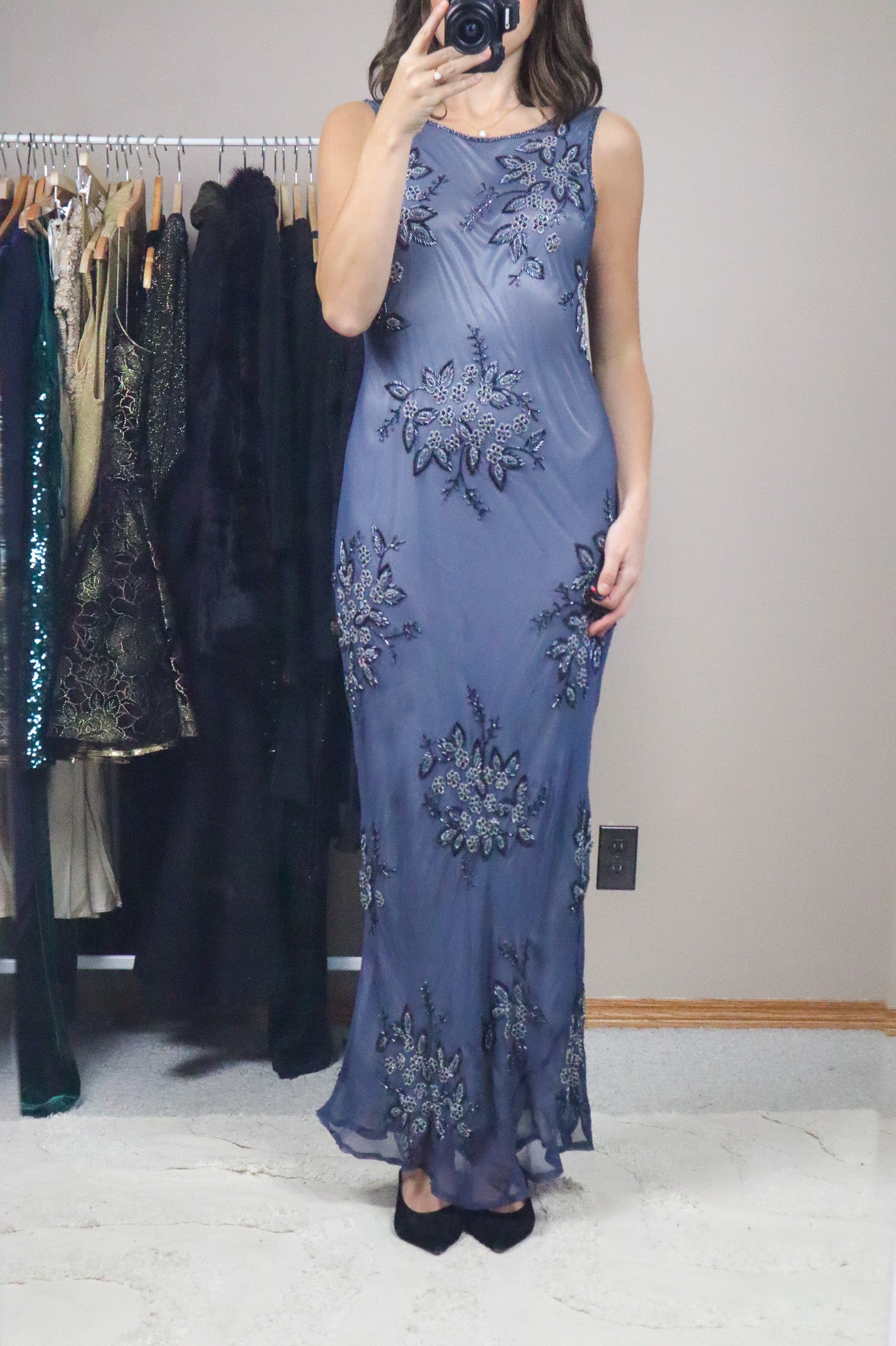 Vintage x Silk Beaded Maxi Dress (4)