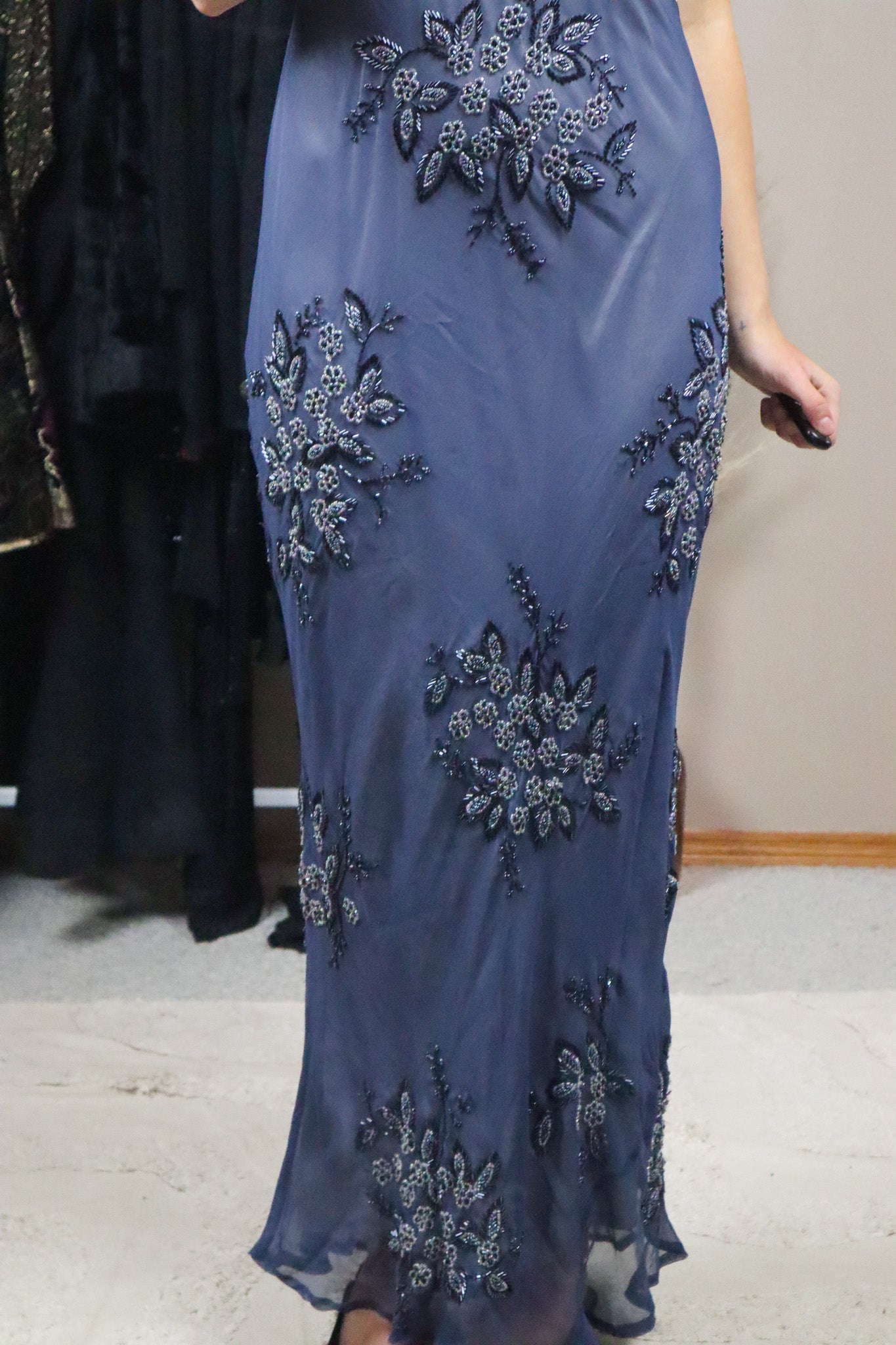 Vintage x Silk Beaded Maxi Dress (4)