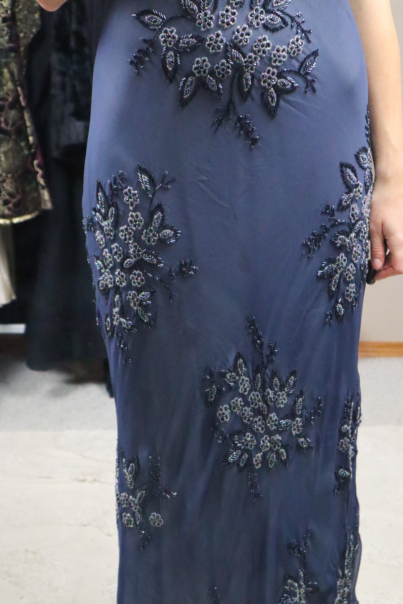 Vintage x Silk Beaded Maxi Dress (4)