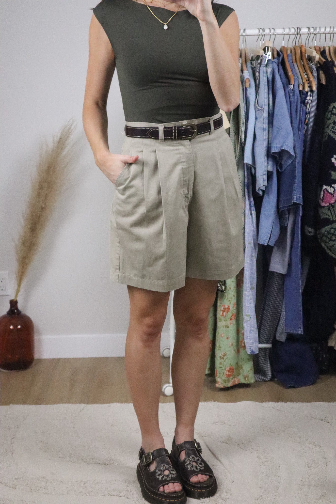 Made in Canada x Vintage x Cotton Trouser Shorts (4/6)