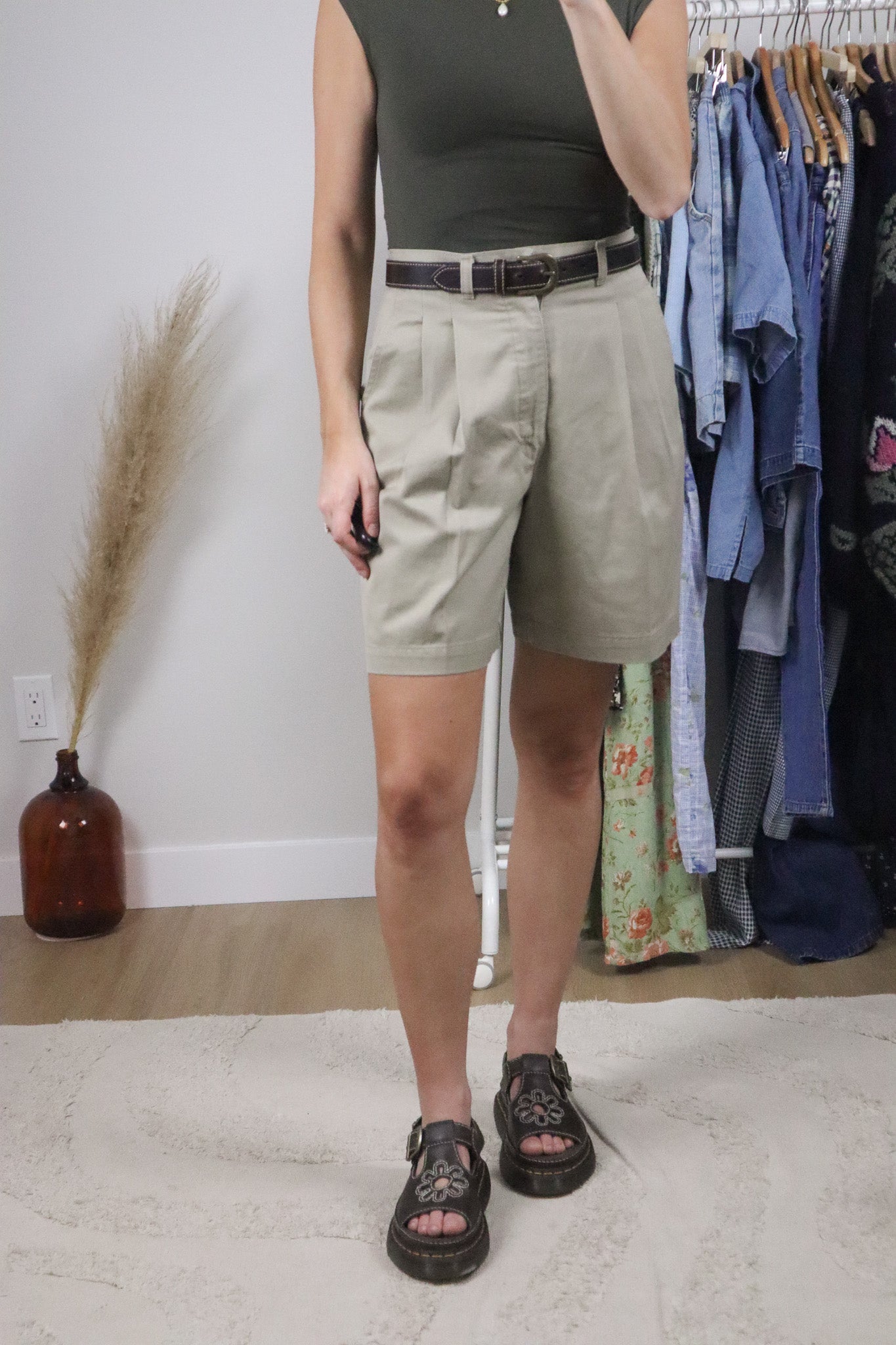 Made in Canada x Vintage x Cotton Trouser Shorts (4/6)