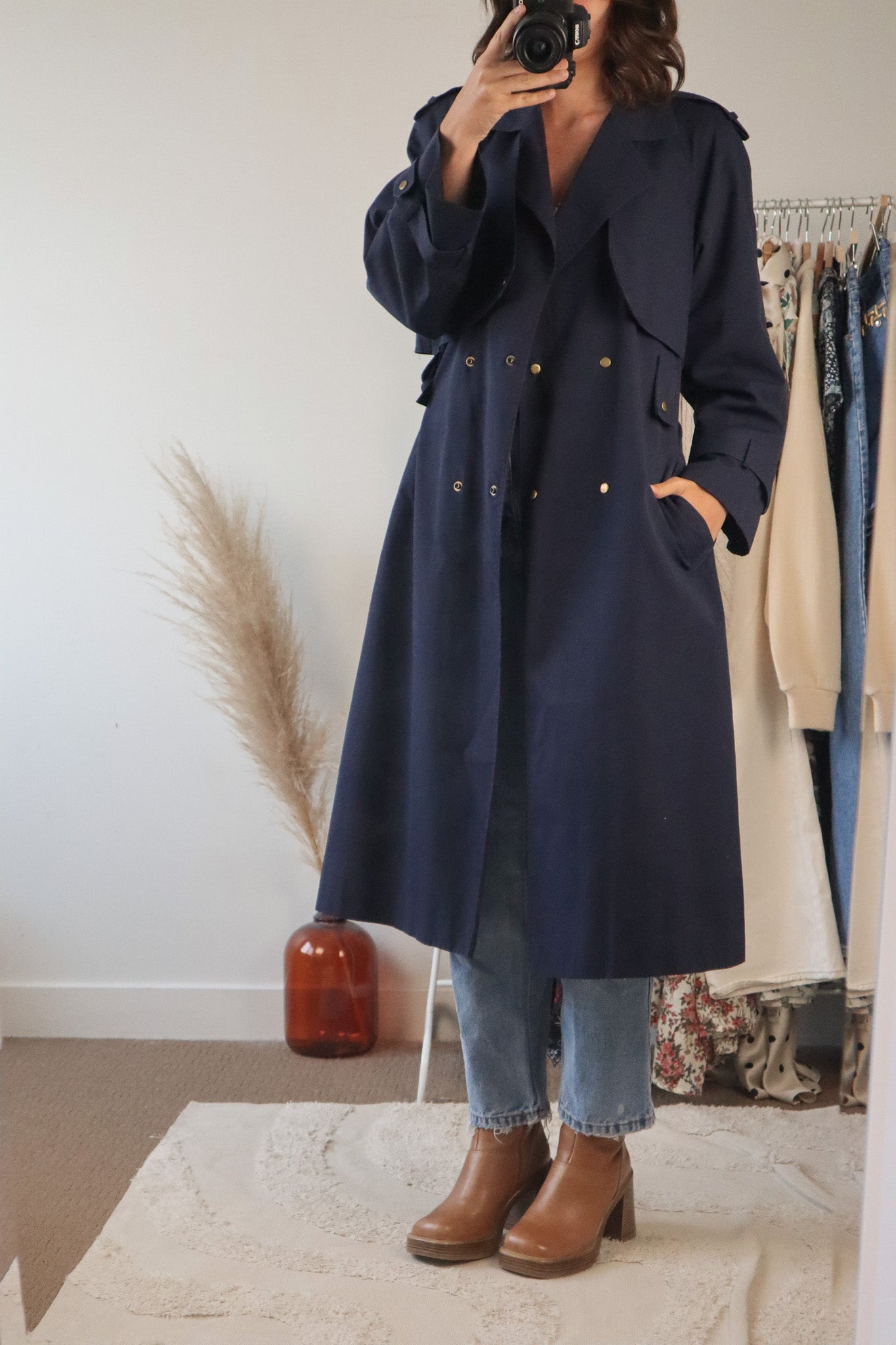 Vintage x Trench Coat (S)