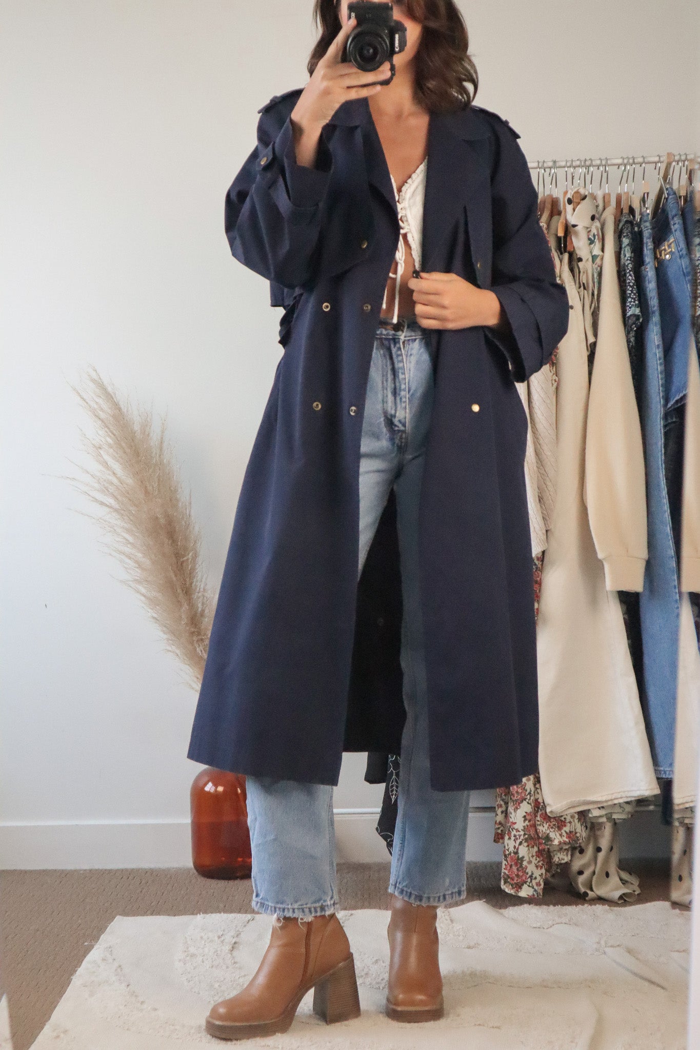 Vintage x Trench Coat (S)