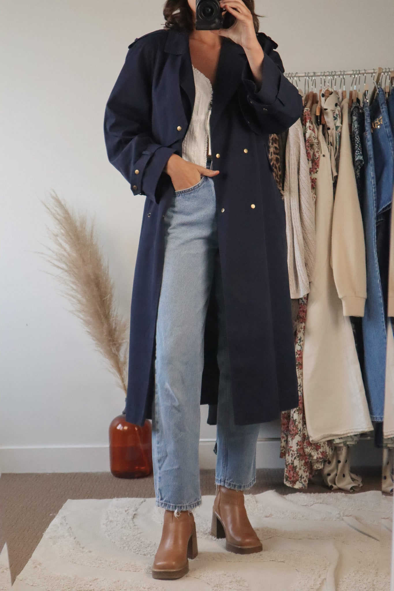 Vintage x Trench Coat (S)