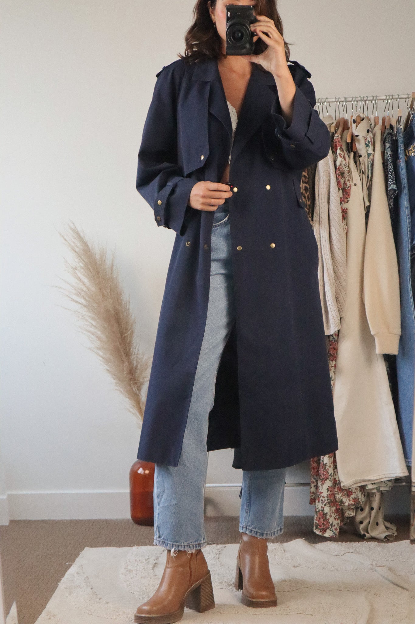 Vintage x Trench Coat (S)