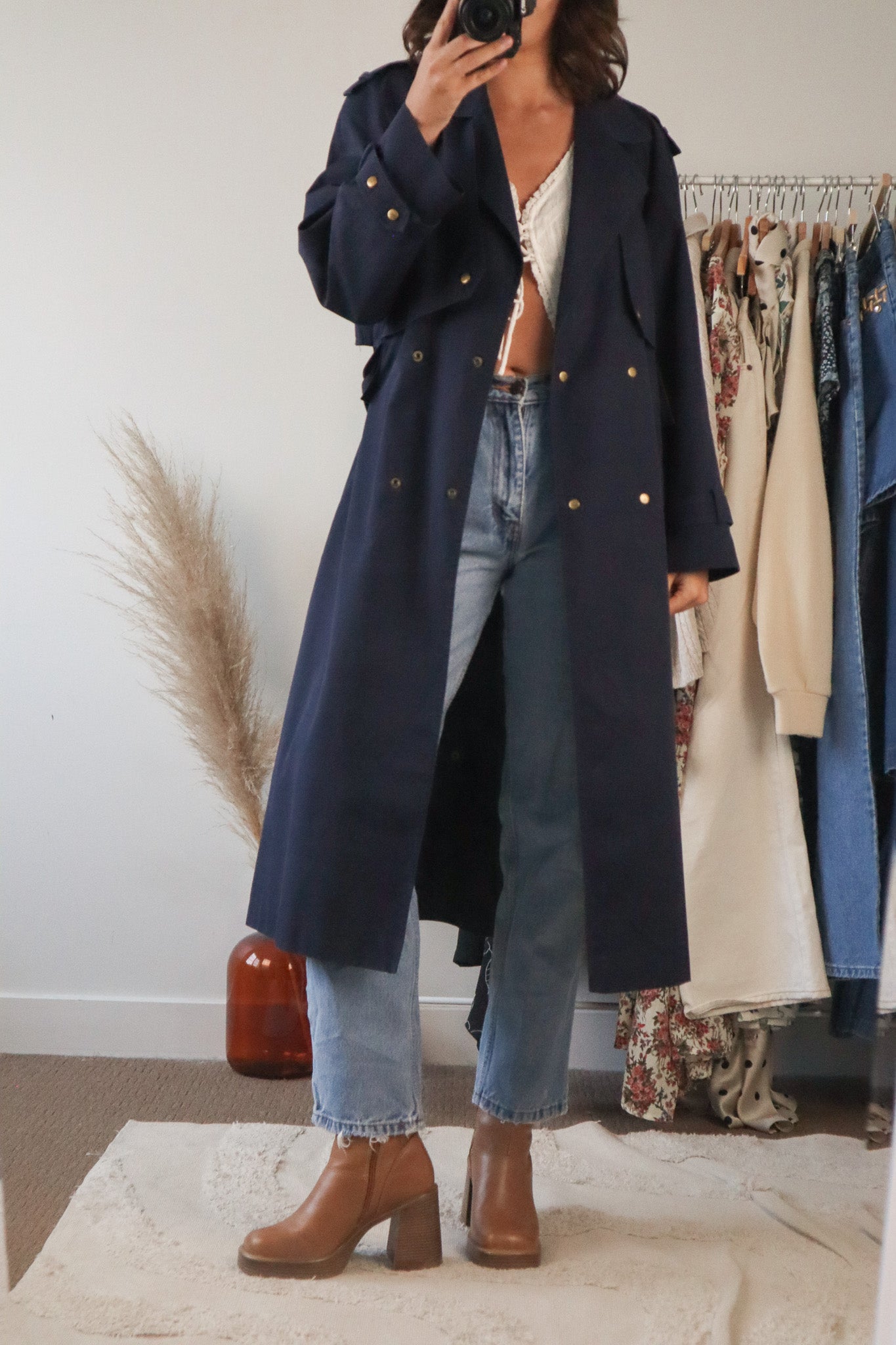 Vintage x Trench Coat (S)
