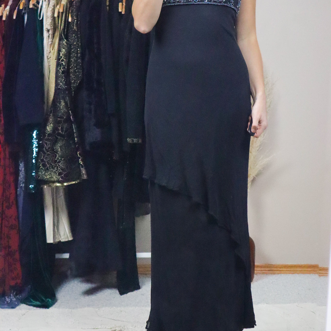Vintage x Silk Beaded Maxi Dress (6/8)