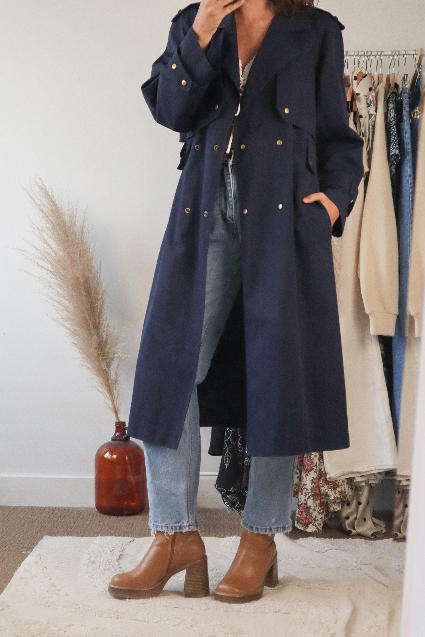 Vintage x Trench Coat (S)