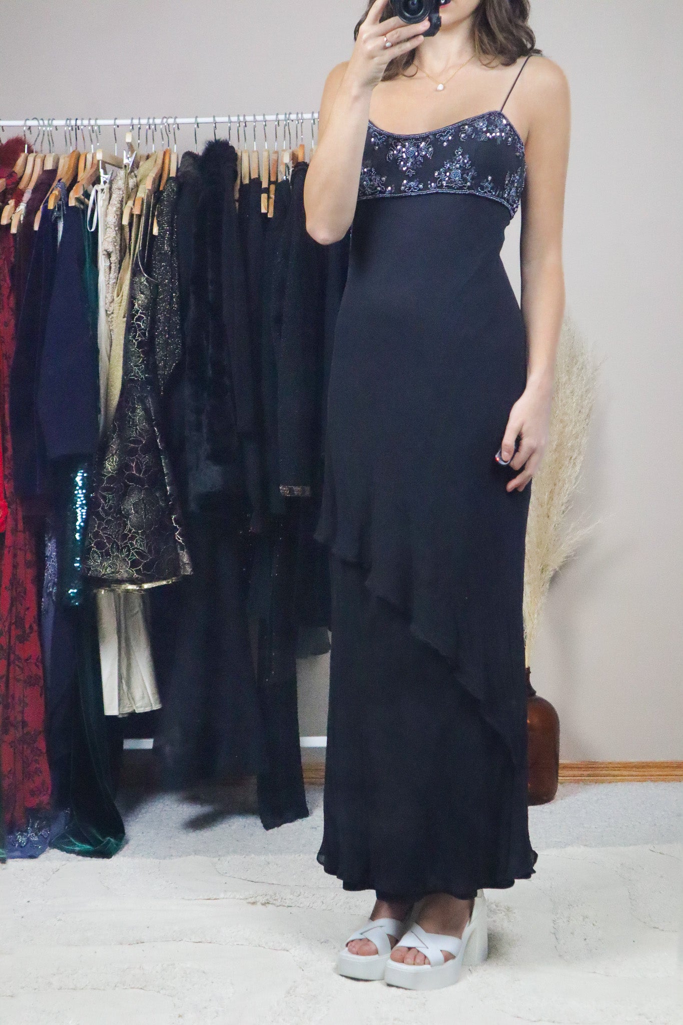 Vintage x Silk Beaded Maxi Dress (6/8)