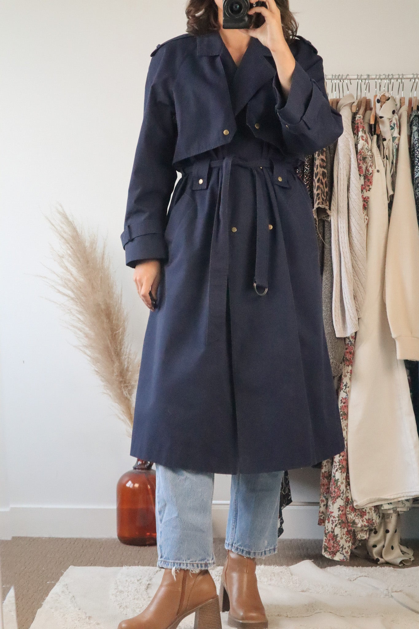 Vintage x Trench Coat (S)