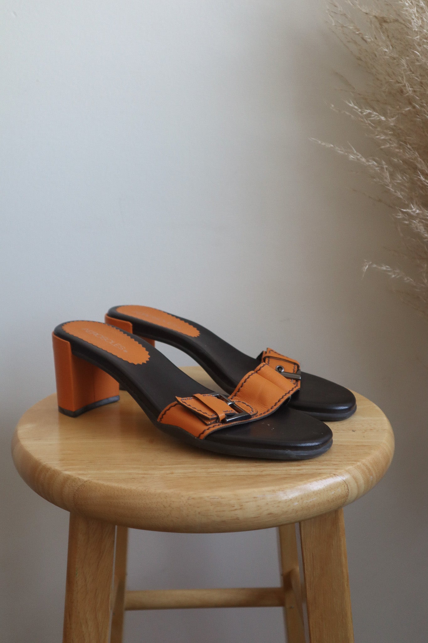 Vintage x  Leather Buckle Heels (7)