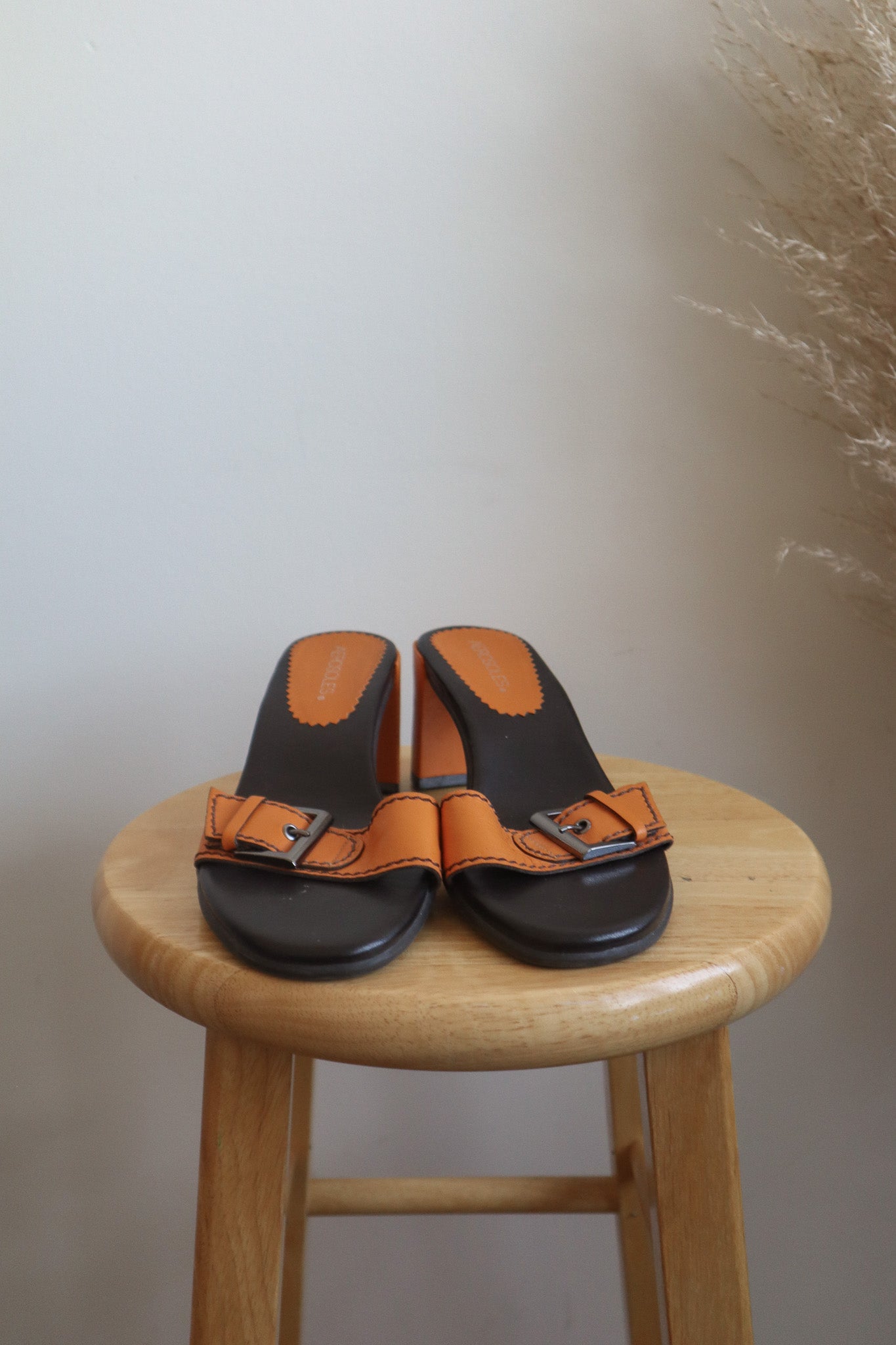 Vintage x  Leather Buckle Heels (7)