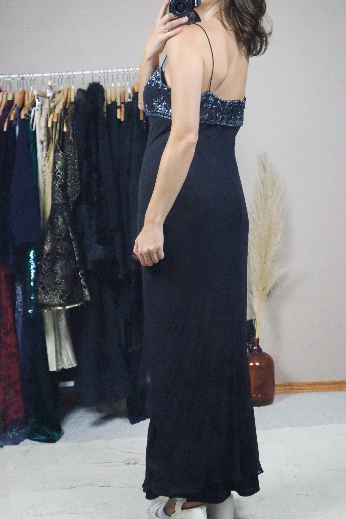 Vintage x Silk Beaded Maxi Dress (6/8)