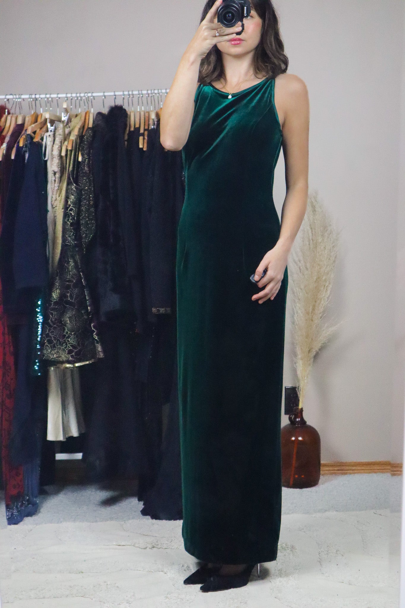 Made in Canada x Vintage x Velvet Maxi Dress (6)