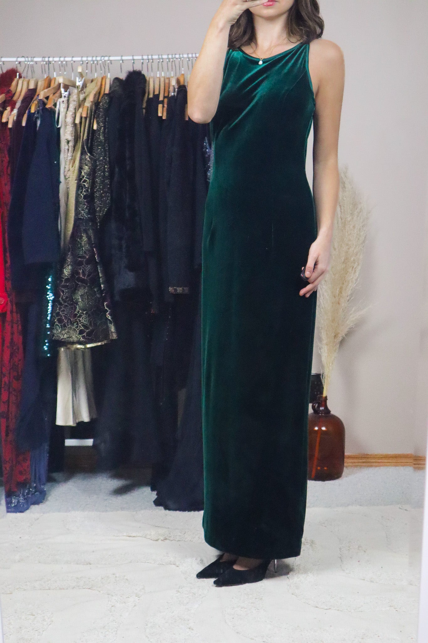 Made in Canada x Vintage x Velvet Maxi Dress (6)