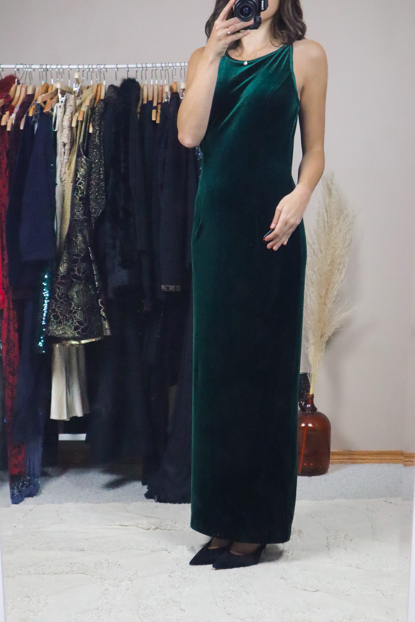 Made in Canada x Vintage x Velvet Maxi Dress (6)